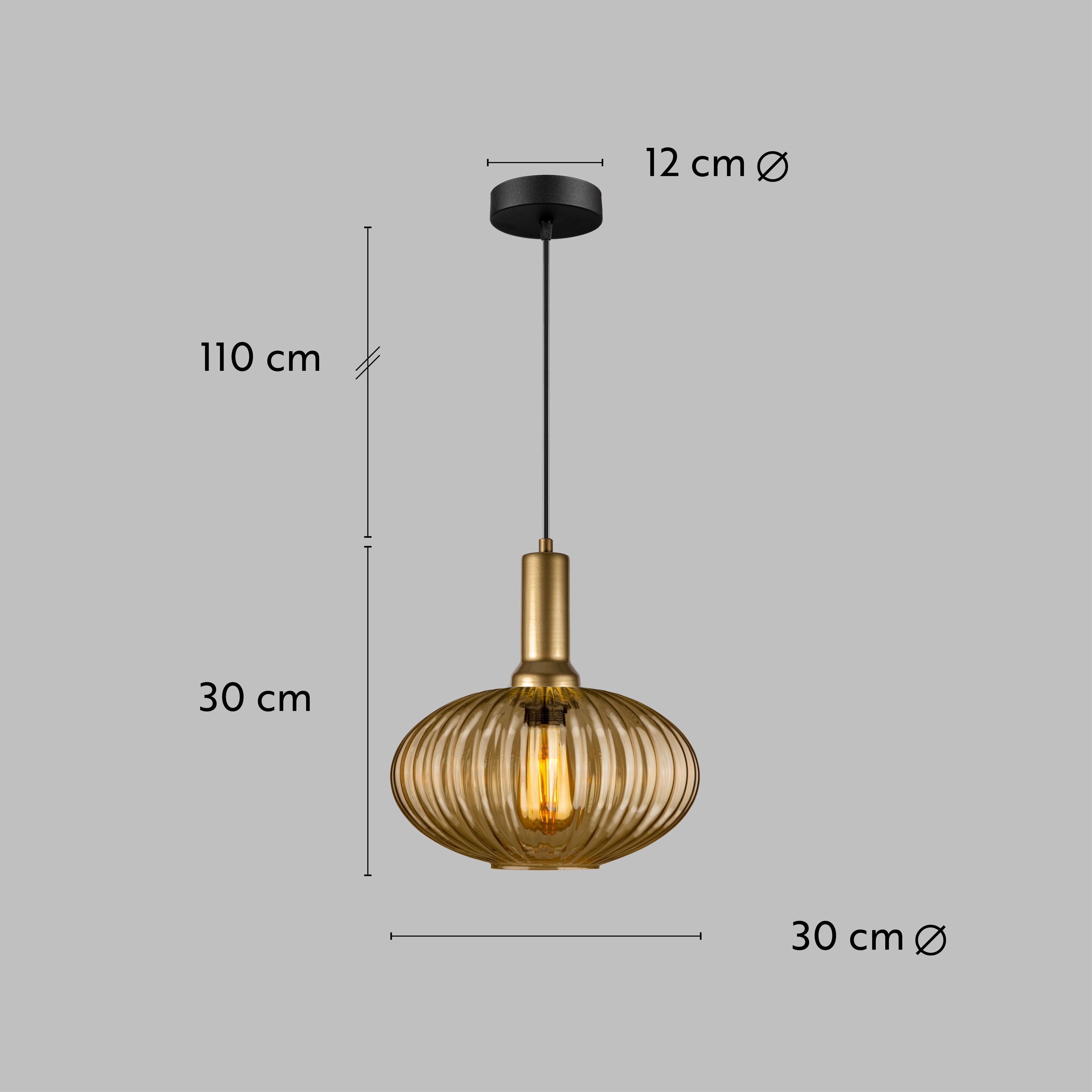 Amber Modern Glass Pendant Light, Custom Ribbed Glass Pendant Lighting, Multi Lighting for Stairwell Long Chandelier, Elegant Light Fixture