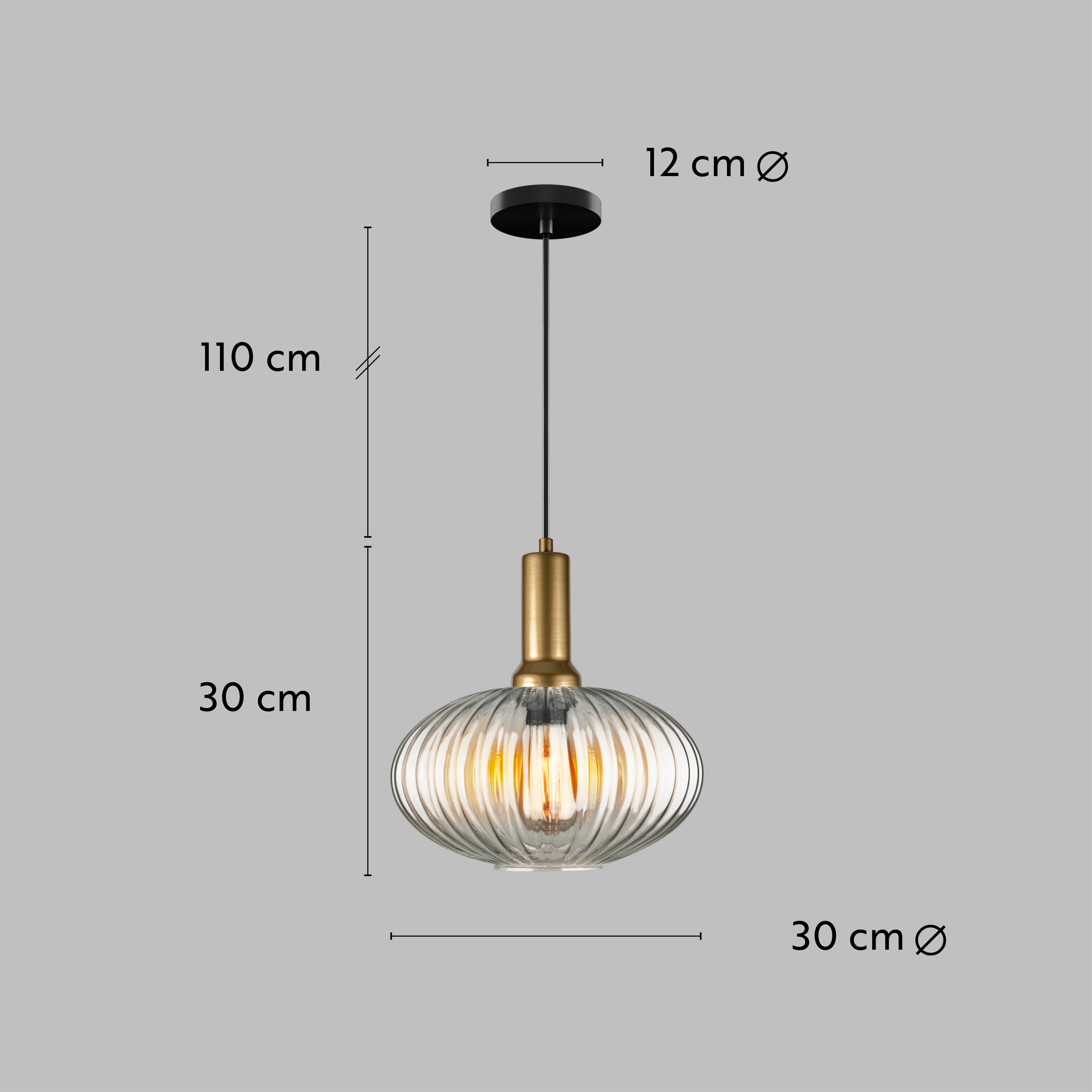 Amber Modern Glass Pendant Light, Custom Ribbed Glass Pendant Lighting, Multi Lighting for Stairwell Long Chandelier, Elegant Light Fixture