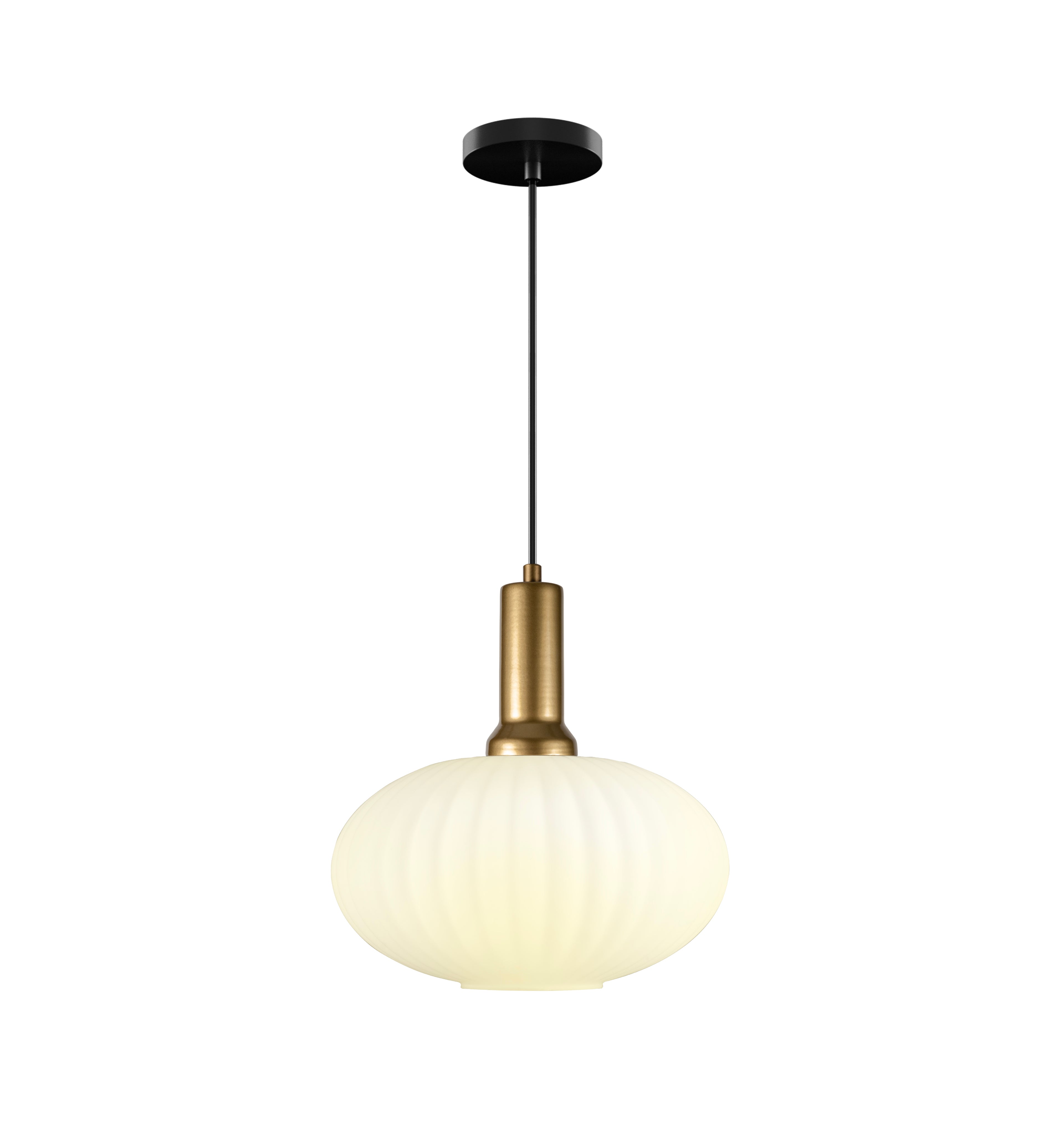 Amber Modern Glass Pendant Light, Custom Ribbed Glass Pendant Lighting, Multi Lighting for Stairwell Long Chandelier, Elegant Light Fixture