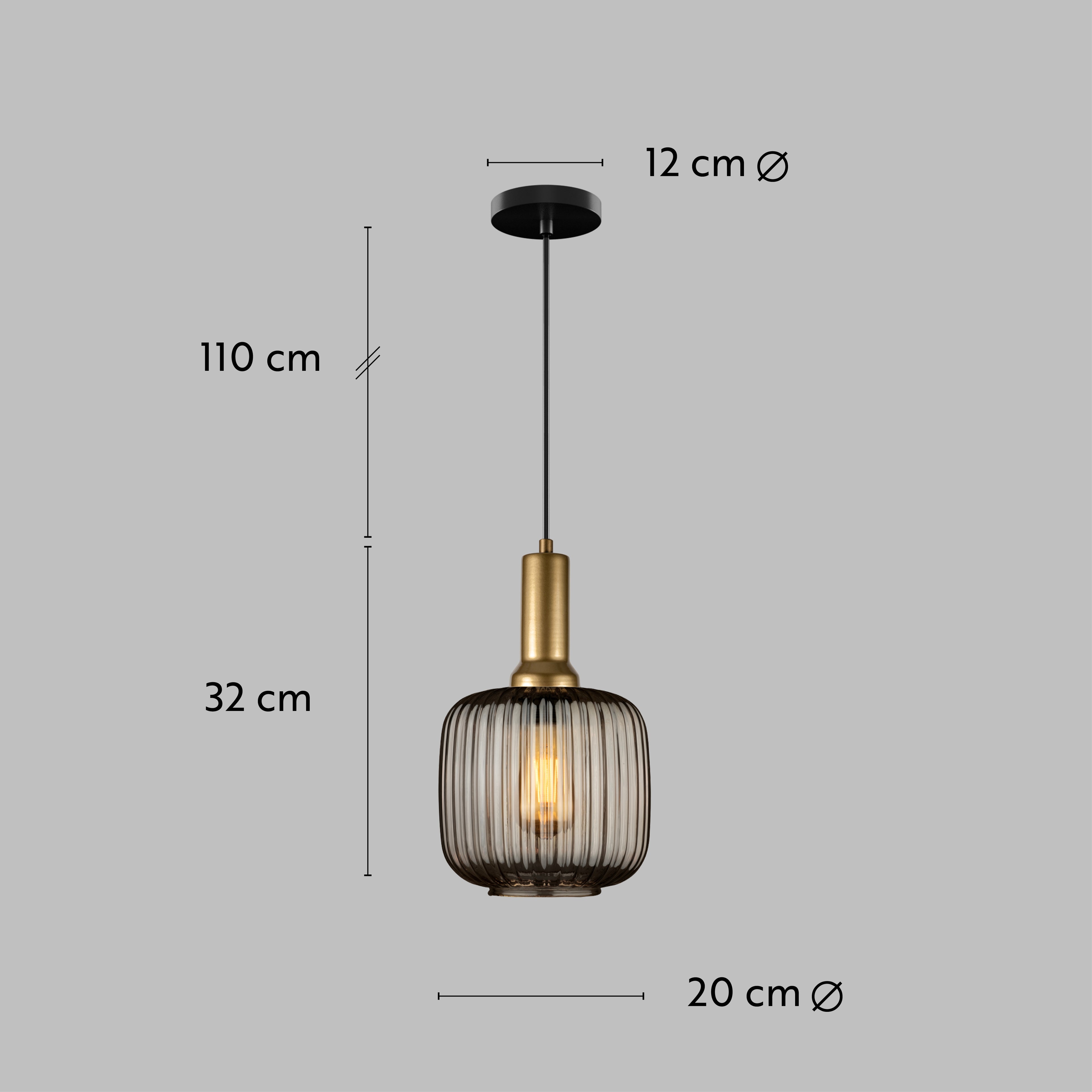 Amber Ribbed Glass Modern Pendant lighting, Custom Glass Pendant Lighting, Multi Lighting for Stairwell Long Chandelier, Minimalist Pendant