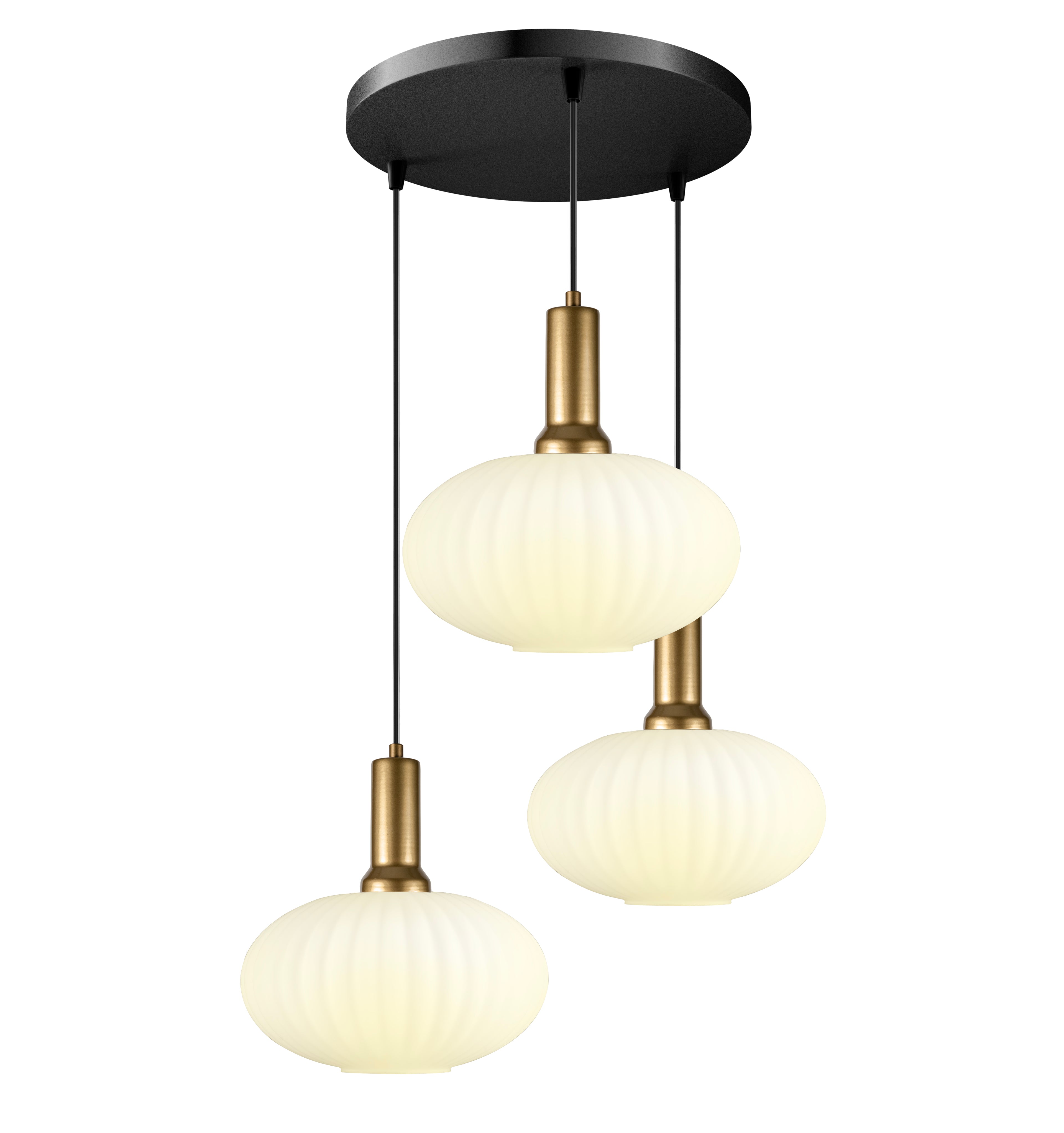 Amber Modern Glass Pendant Light, Custom Ribbed Glass Pendant Lighting, Multi Lighting for Stairwell Long Chandelier, Elegant Light Fixture