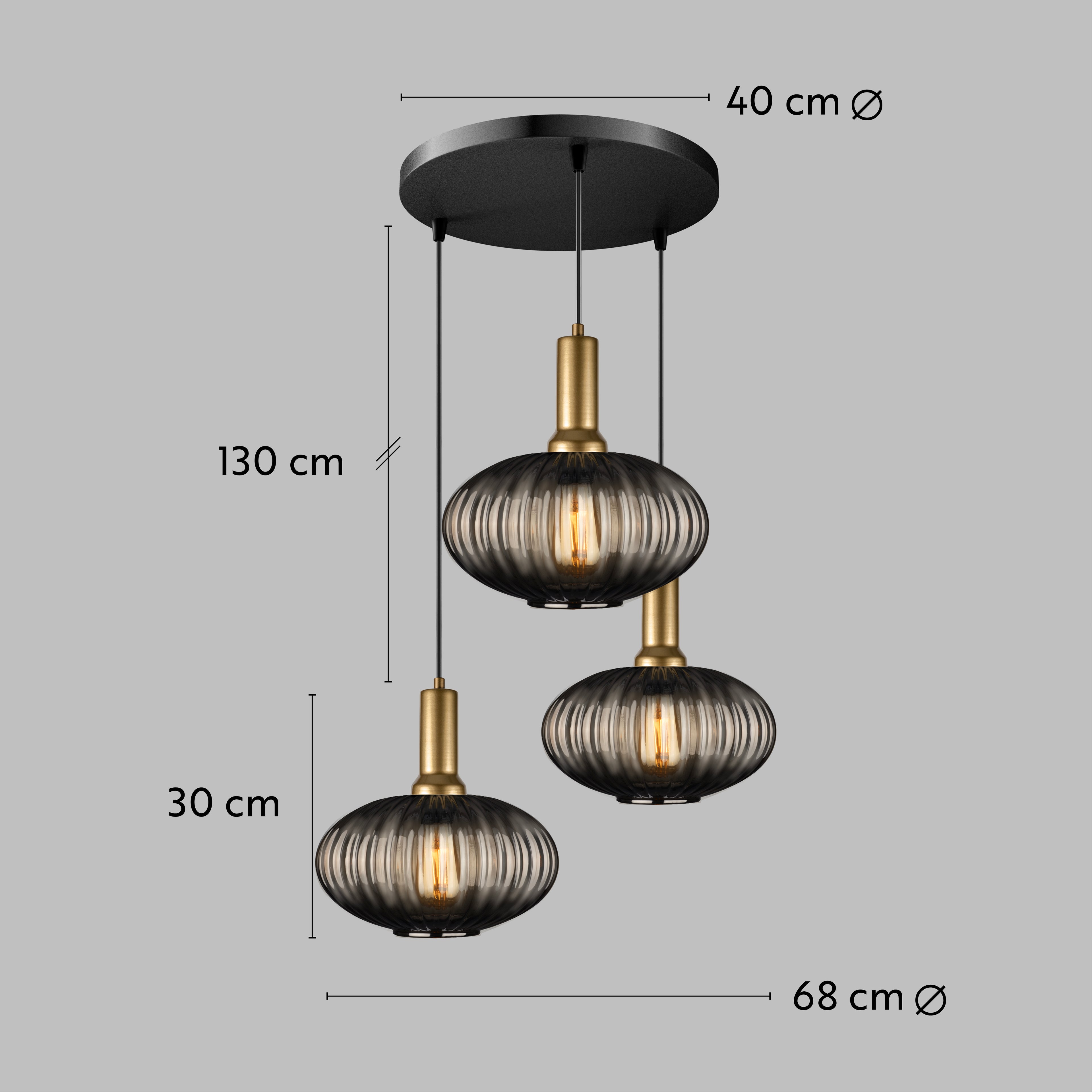Amber Modern Glass Pendant Light, Custom Ribbed Glass Pendant Lighting, Multi Lighting for Stairwell Long Chandelier, Elegant Light Fixture