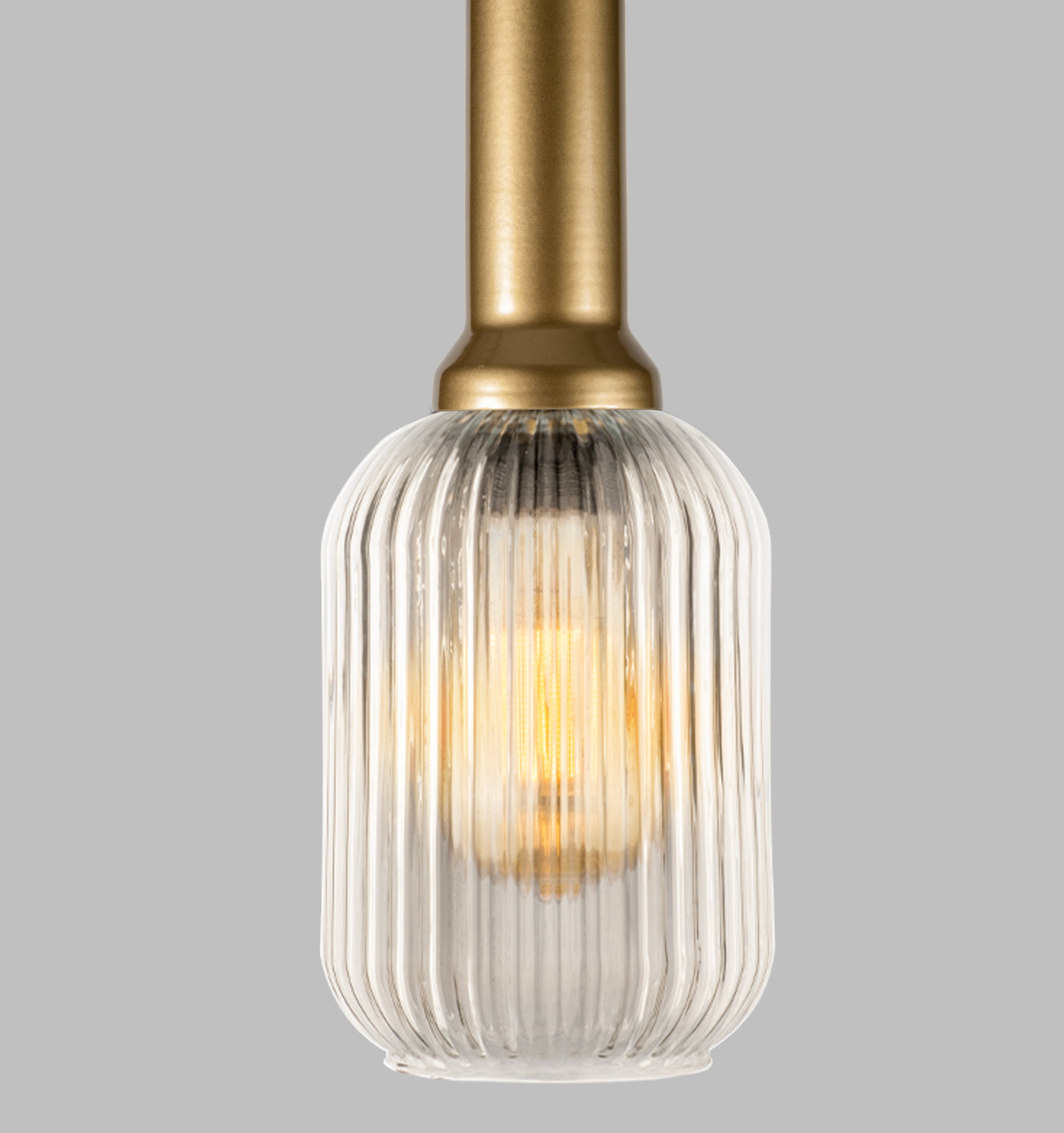 Amber Ribbed Modern Glass Pendant Lighting, Custom Ribbed Glass Pendant Lighting, Elegant Multi Lighting for Stairwell Long Chandelier