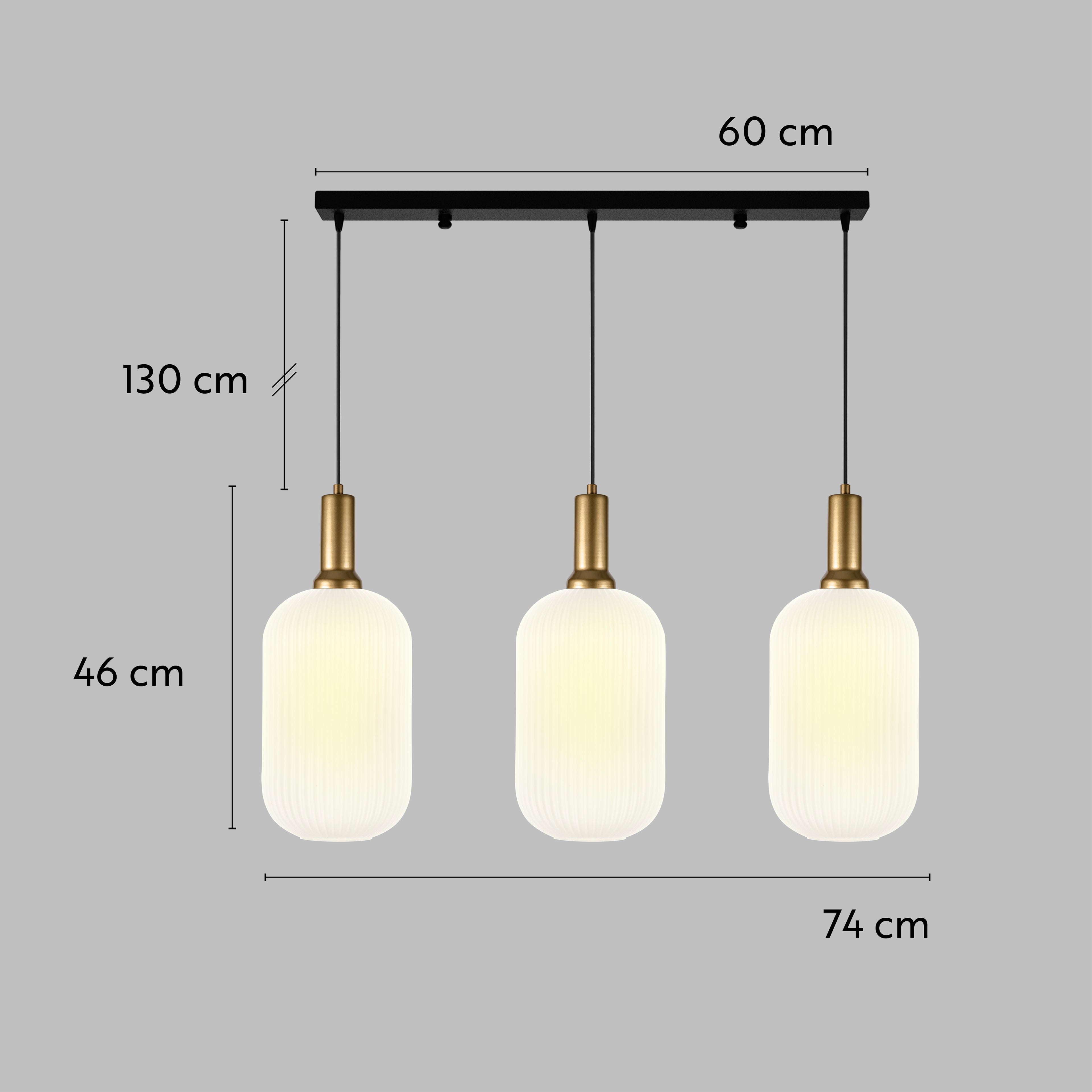 Custom Linear Pendant Lighting with Smoke Glass, Adjustable Cable Lengths and Canopy Sizes for Interior Design Projects