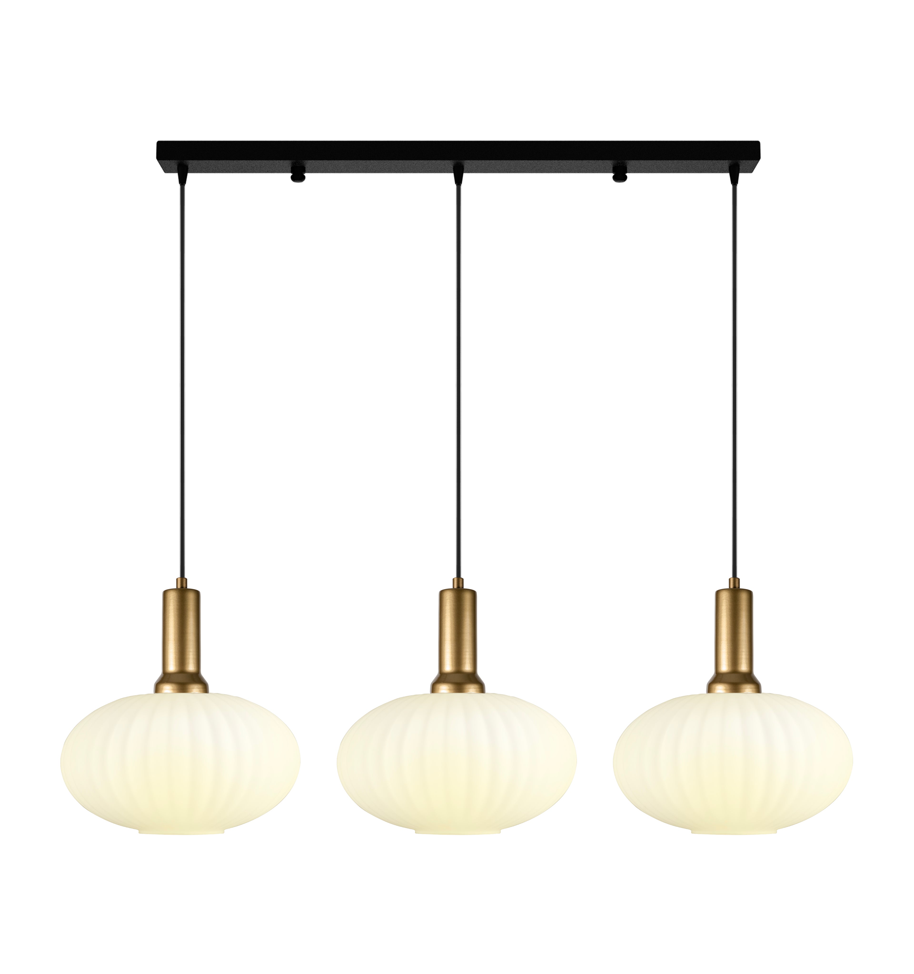 Amber Modern Glass Pendant Light, Custom Ribbed Glass Pendant Lighting, Multi Lighting for Stairwell Long Chandelier, Elegant Light Fixture