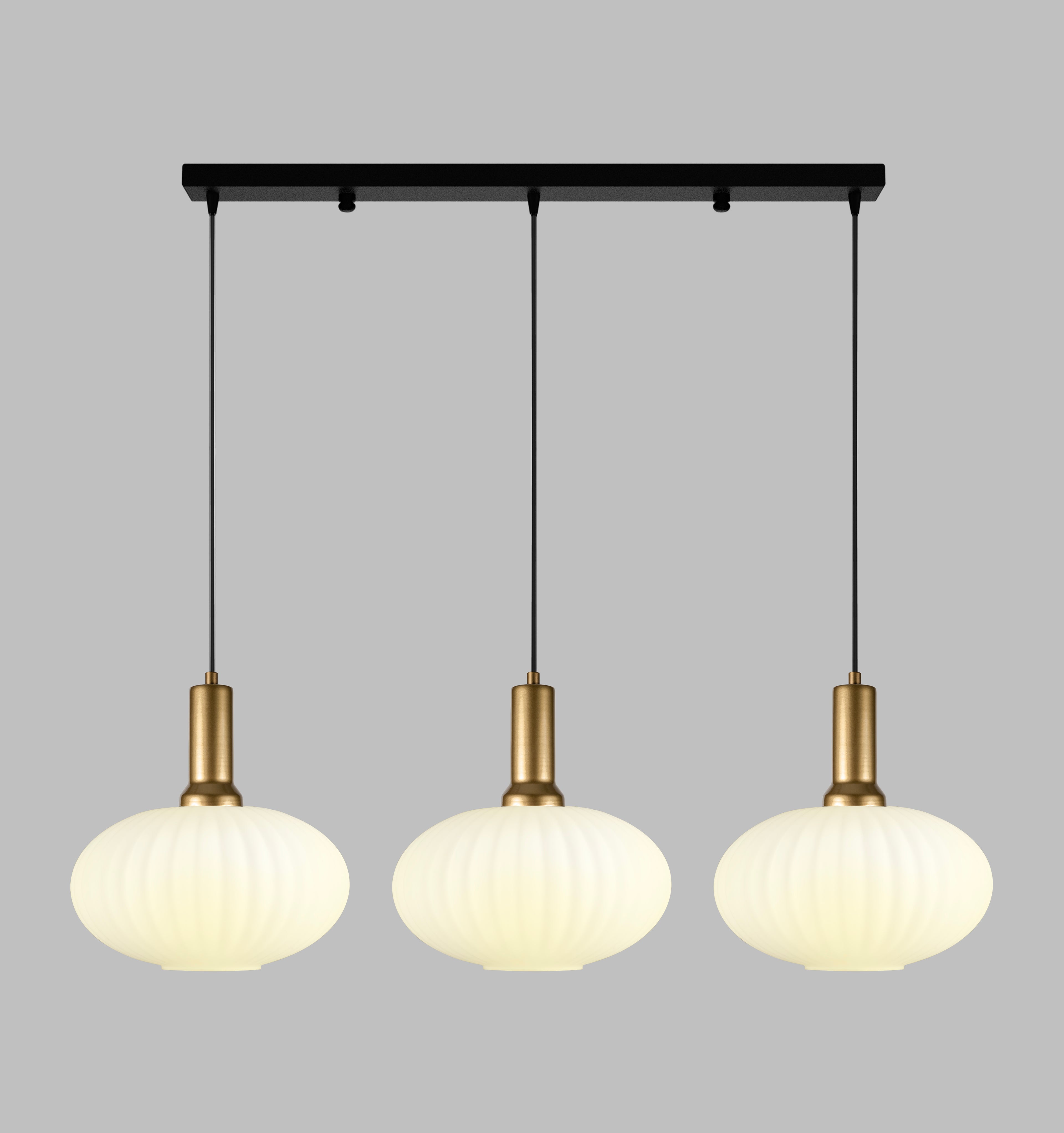 Amber Modern Glass Pendant Light, Custom Ribbed Glass Pendant Lighting, Multi Lighting for Stairwell Long Chandelier, Elegant Light Fixture