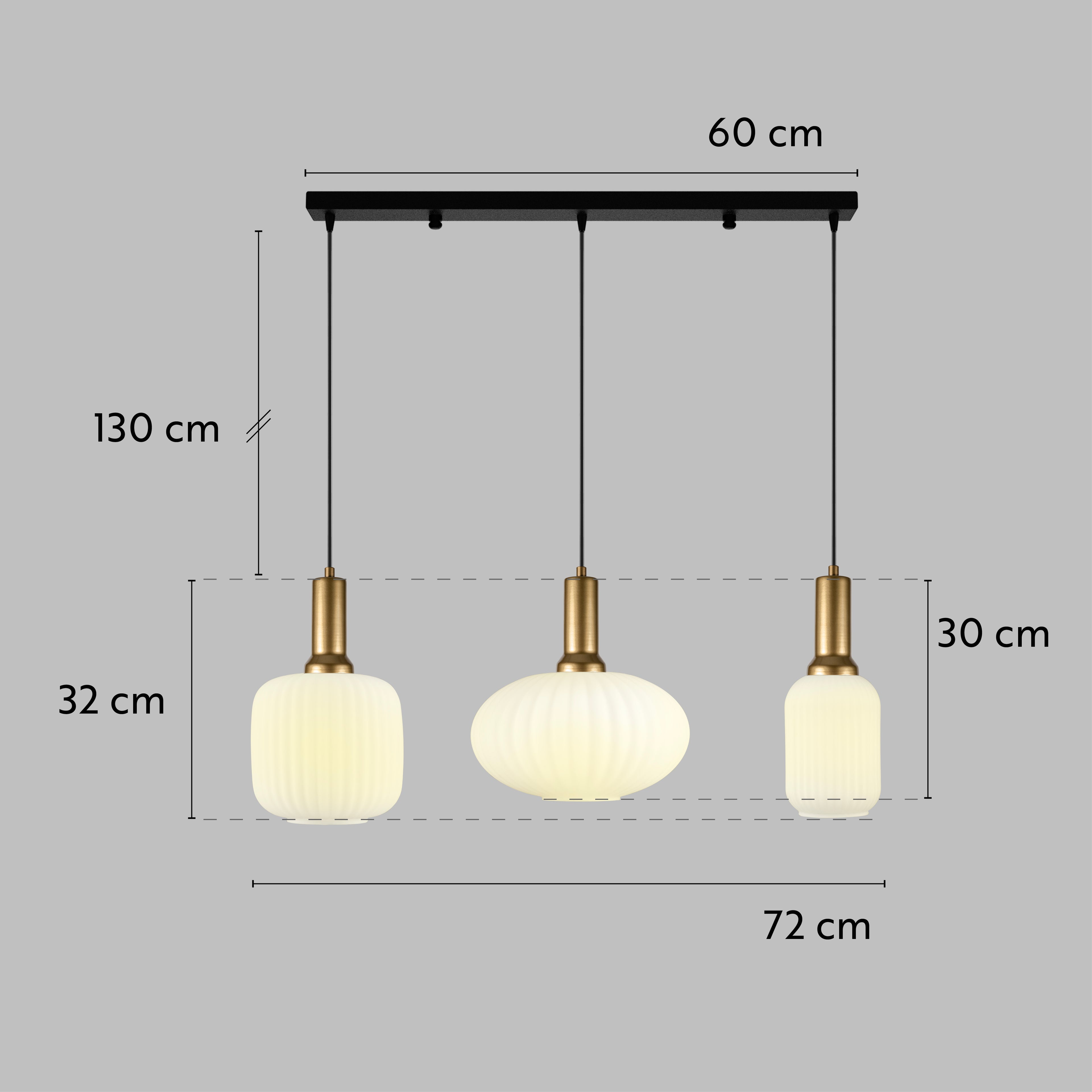 Linear Canopy Chandelier Mid Century Modern Smoky Gray Ribbed Glass 3 Different Shape, Amber-Clear-Milk Options, Symmetrical Vertical Groves, Custom Details Fixture (Kopya)