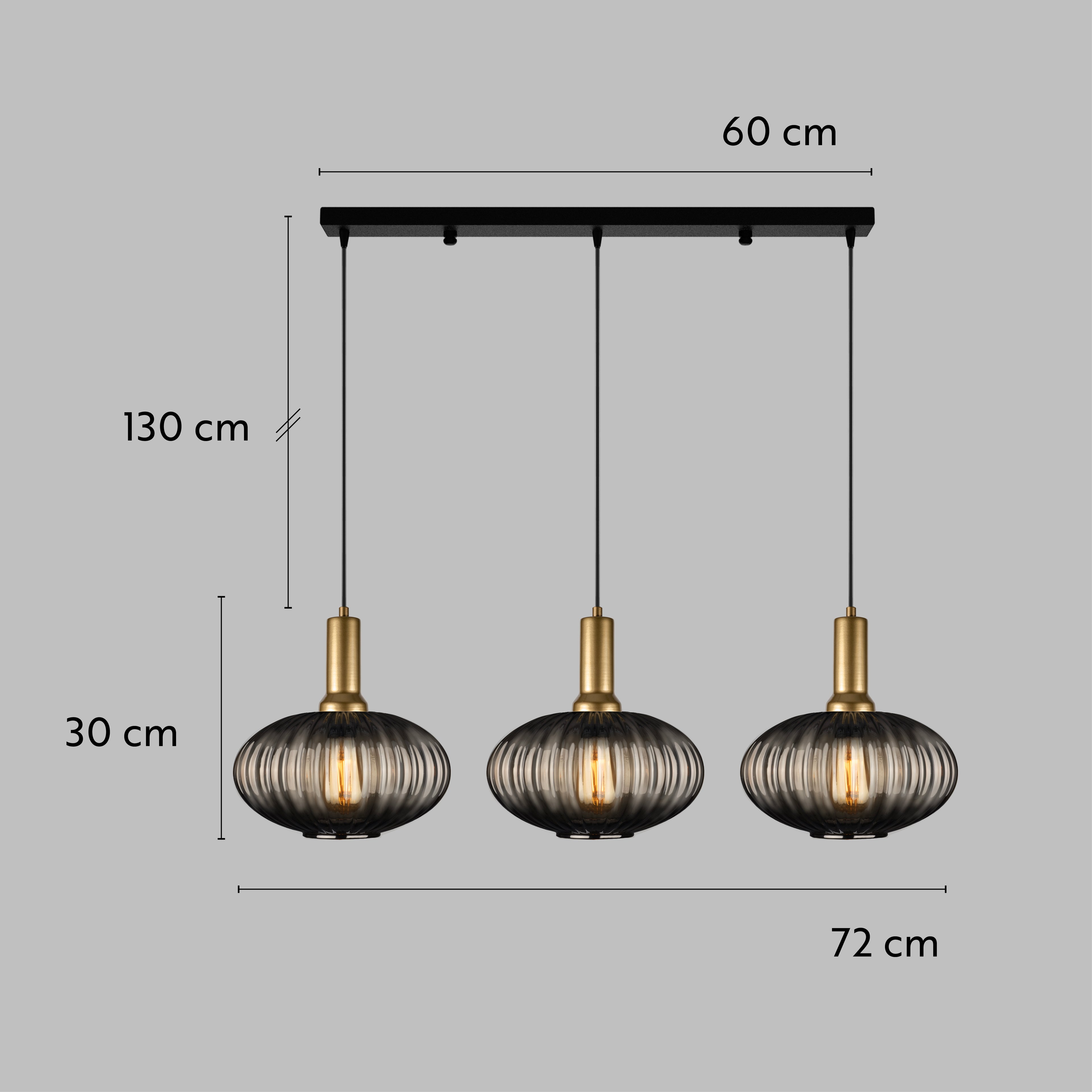 Amber Modern Glass Pendant Light, Custom Ribbed Glass Pendant Lighting, Multi Lighting for Stairwell Long Chandelier, Elegant Light Fixture