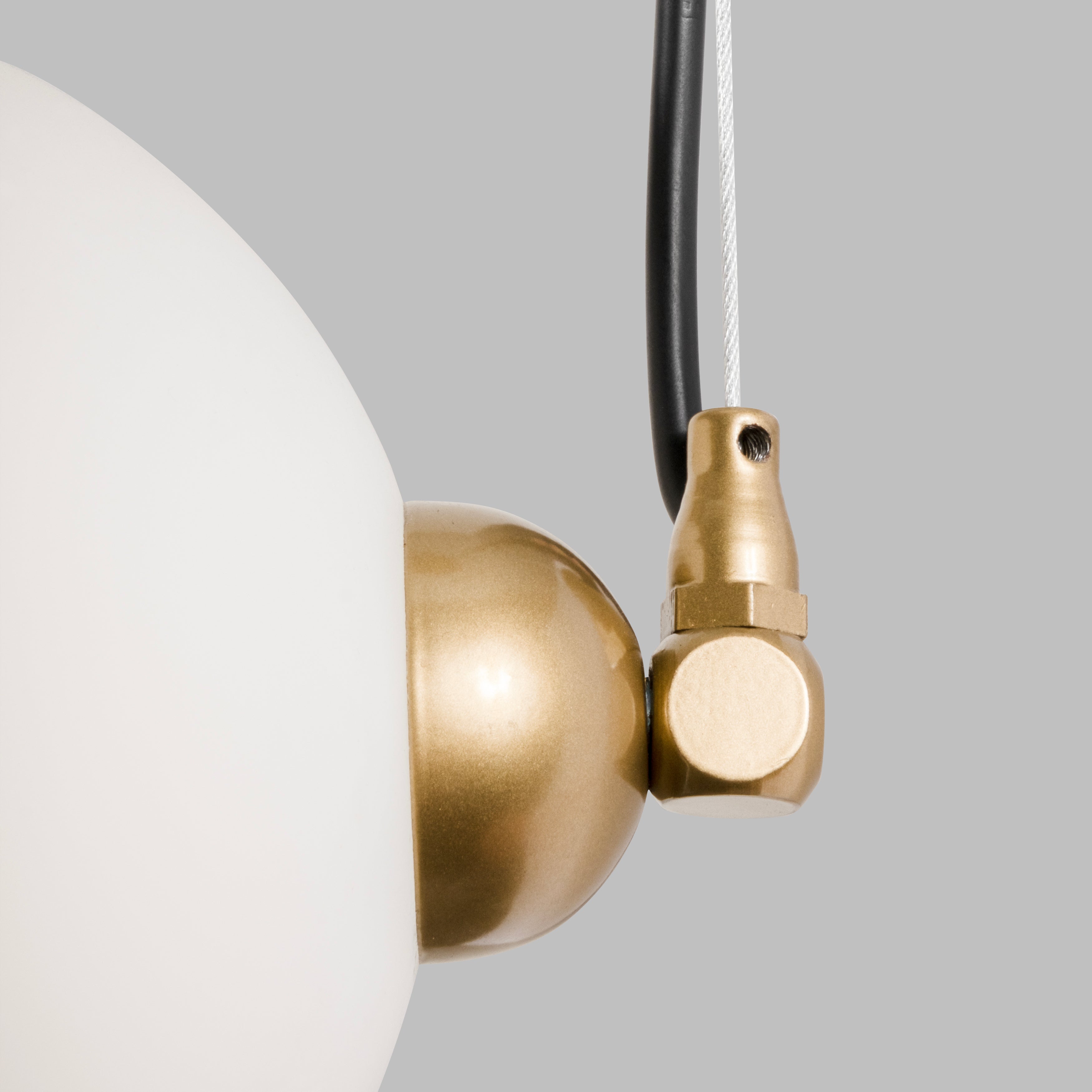 Custom Modern Linear Canopy LED Chandelier for Dining Table or Kitchen Island, Minimalist Opal Globe Pendant Light, Contemporary Linear Globe Light