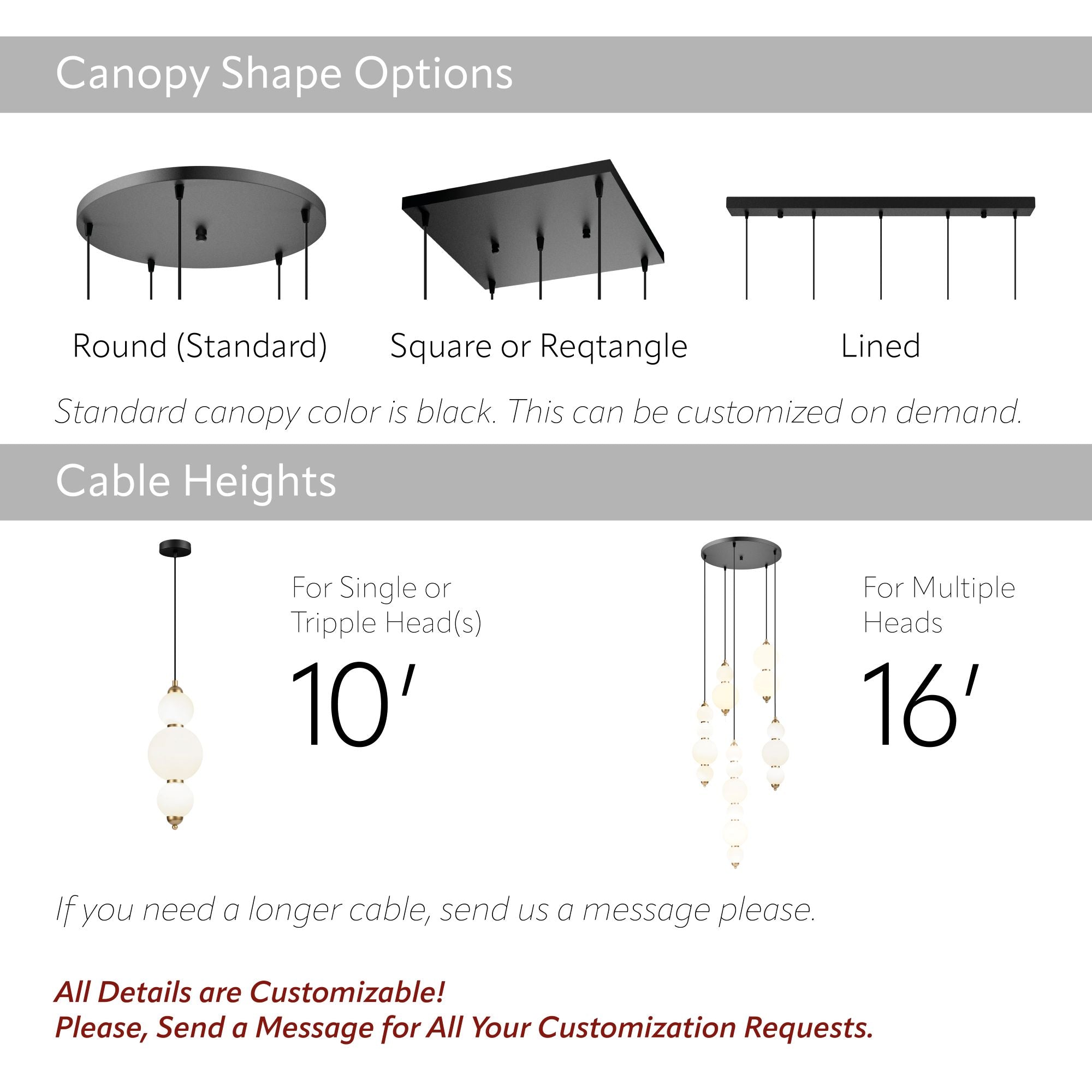 Custom Modern Linear Canopy LED Chandelier for Dining Table or Kitchen Island, Minimalist Opal Globe Pendant Light, Contemporary Linear Globe Light