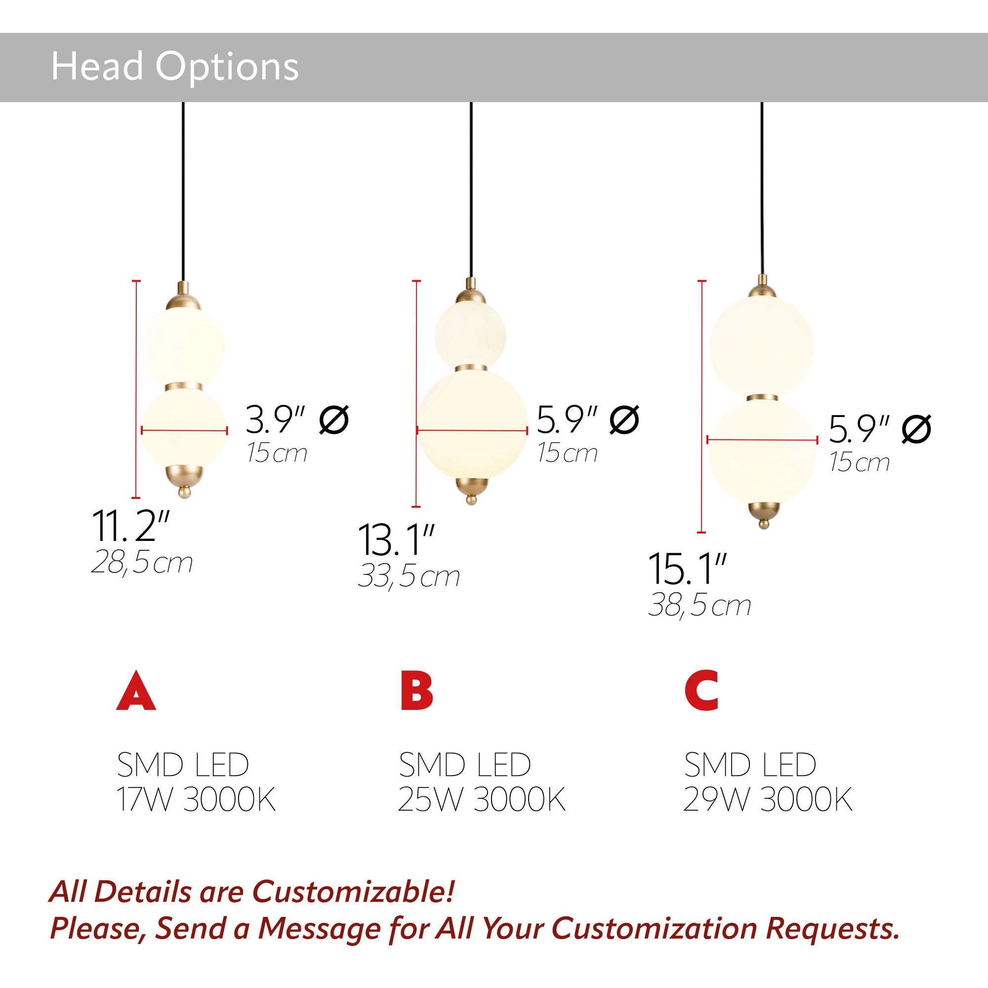 Custom Modern Linear Canopy LED Chandelier for Dining Table or Kitchen Island, Minimalist Opal Globe Pendant Light, Contemporary Linear Globe Light