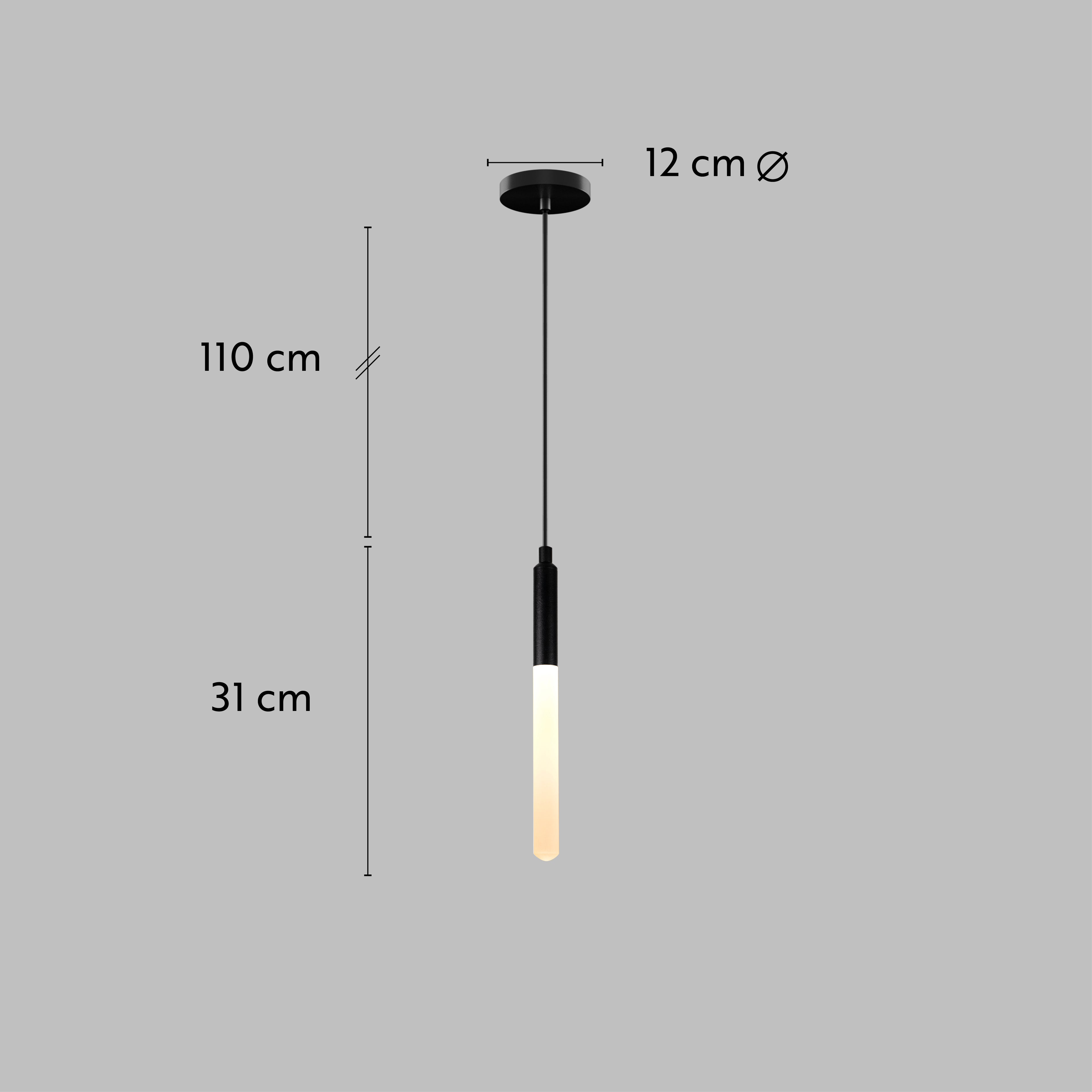 Linear LED Balck Tube Modern Multi Pendant Light for Kitchen Island, Dining Table Chandelier, Slim Tube Pendant Light, Custom made Pendant Light