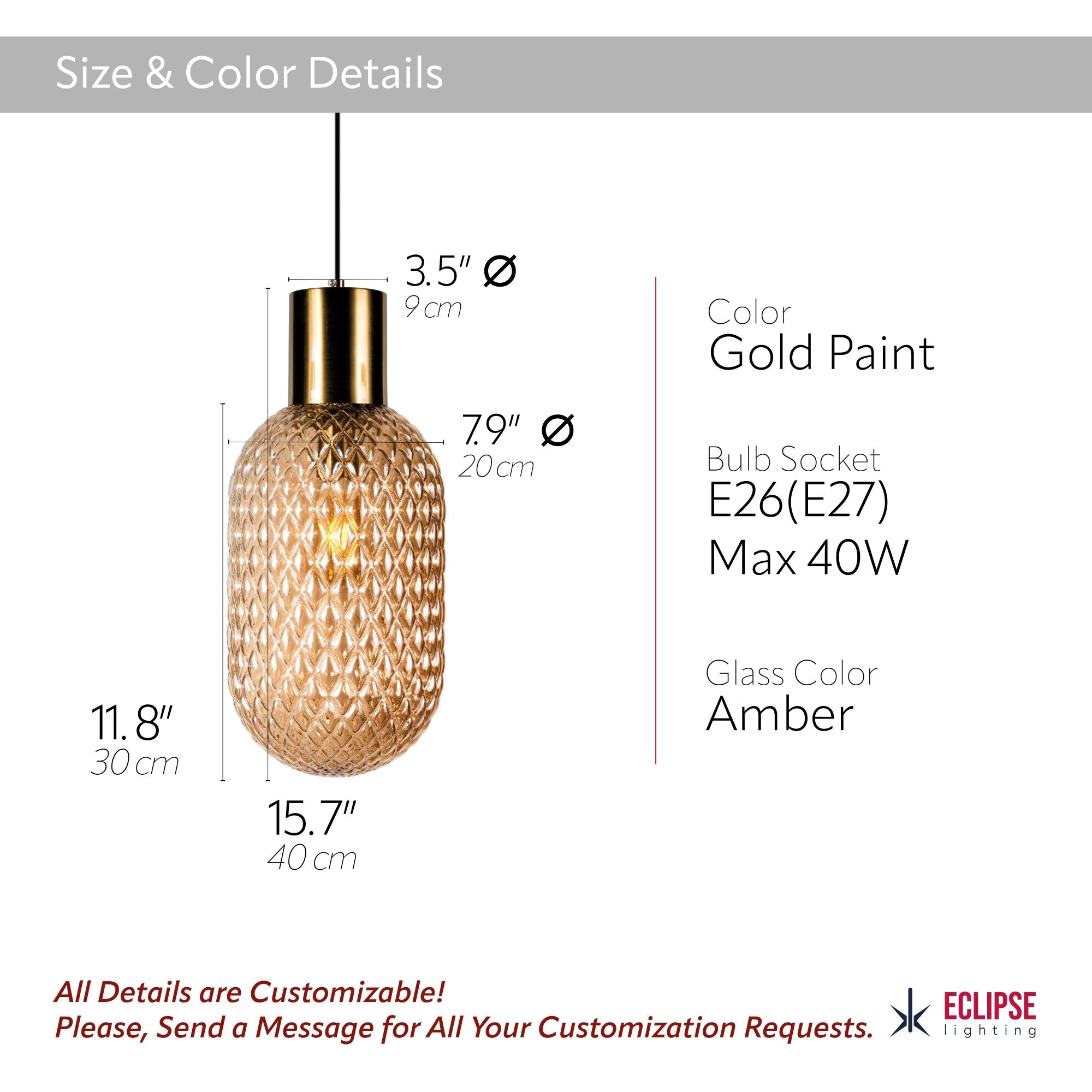 Custom Amber Glass Multi Pendant Light, Oval Lampshade Amber Textured Glass, Stairwell Pendant Lighting,  Custom Chandelier for Staircase