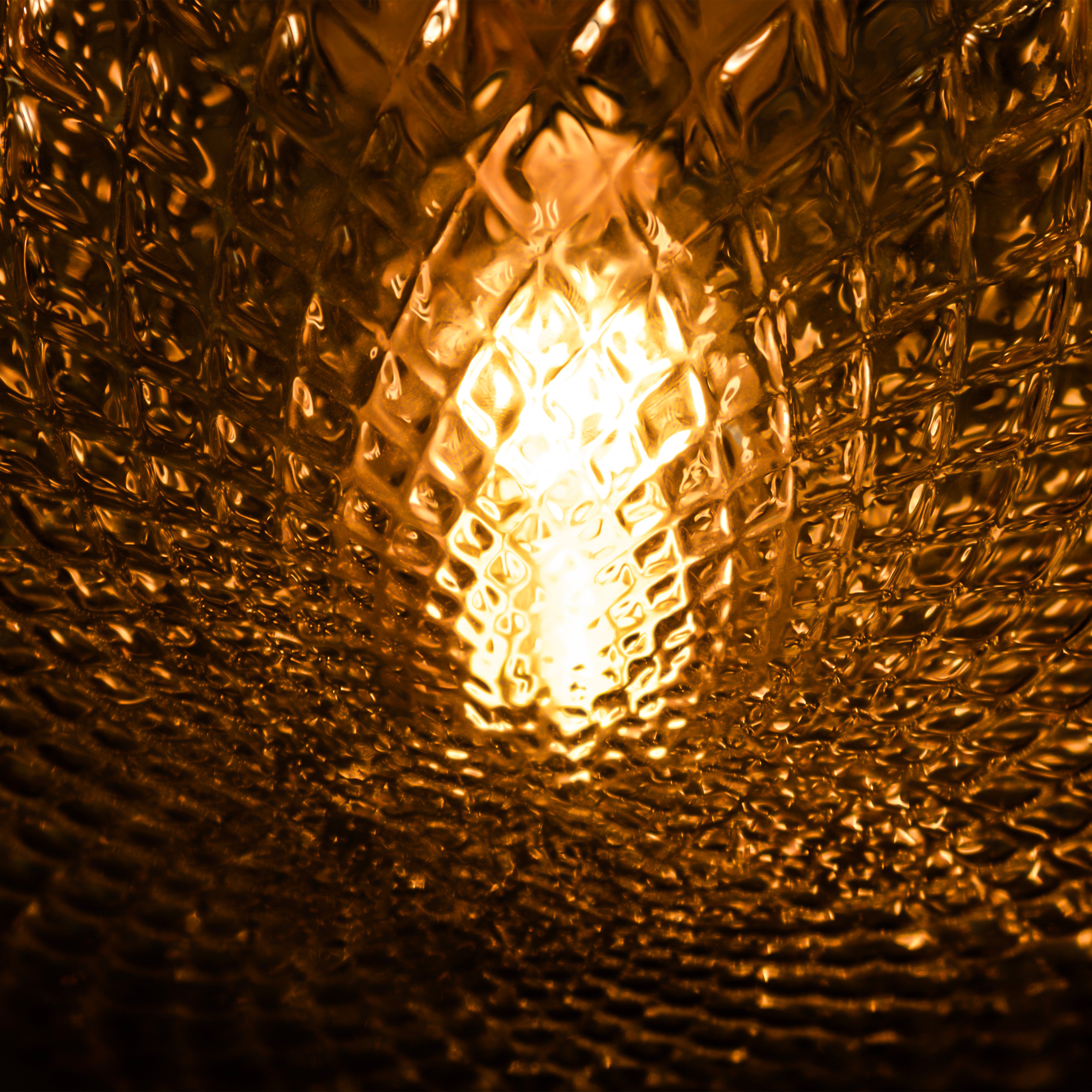 Custom Amber Glass Multi Pendant Light, Oval Lampshade Amber Textured Glass, Stairwell Pendant Lighting,  Custom Chandelier for Staircase