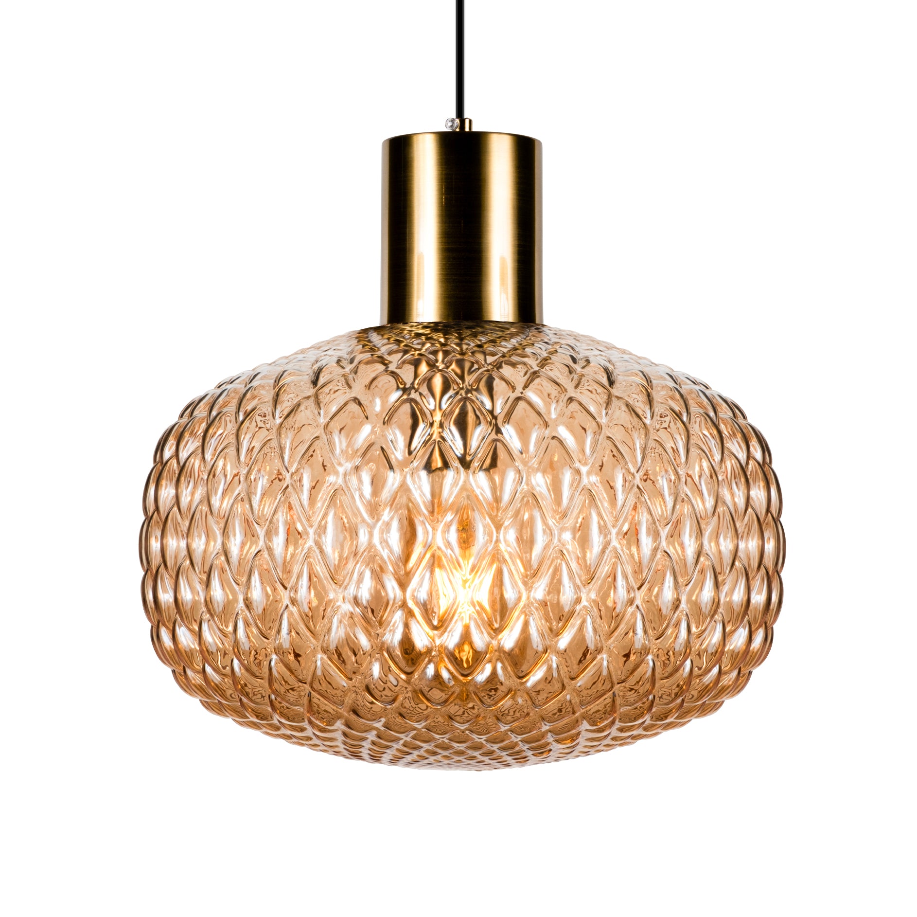 Custom Amber Glass Multi Pendant Light, Oval Lampshade Amber Textured Glass, Stairwell Pendant Lighting,  Custom Chandelier for Staircase