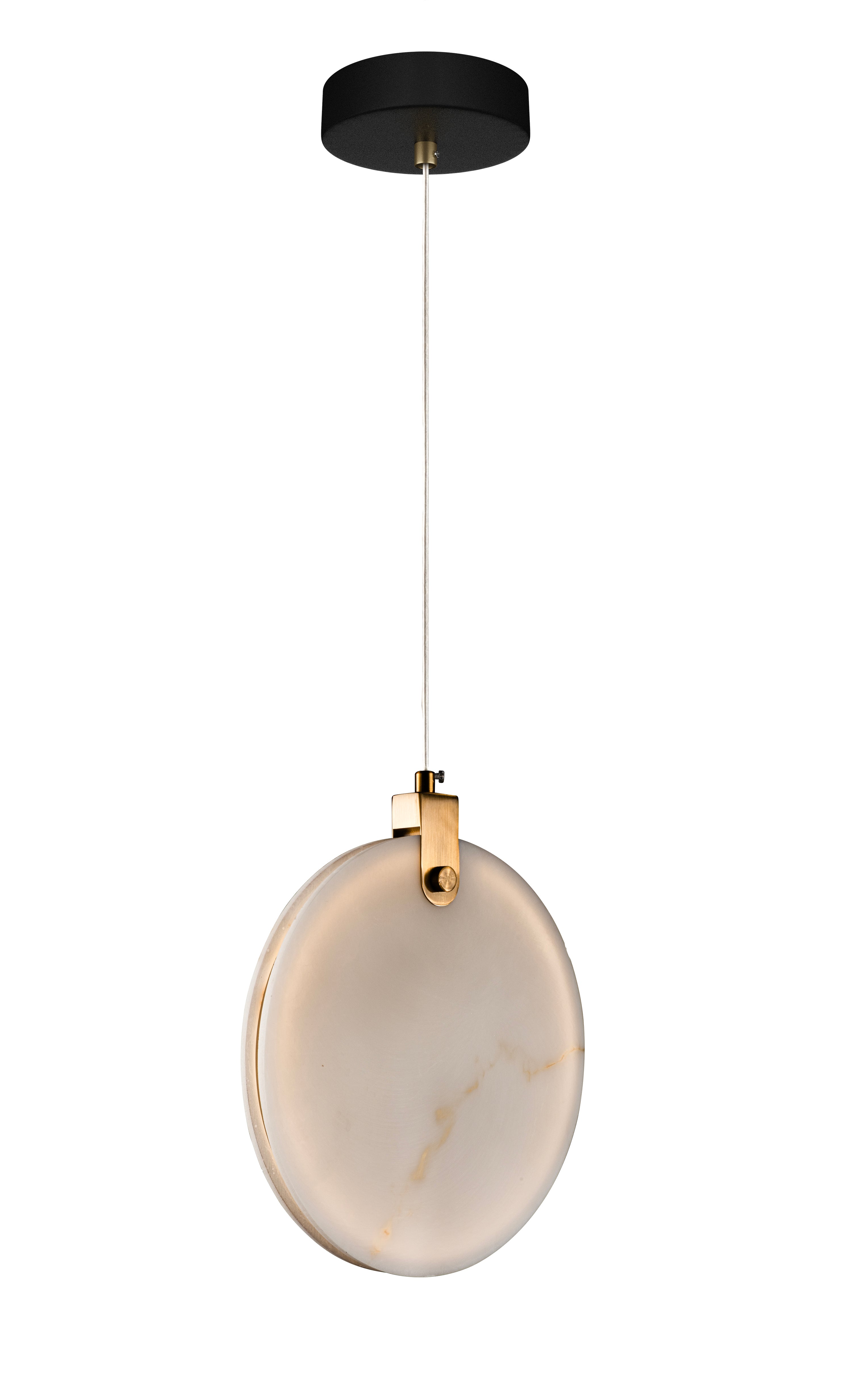 Round Canopy Marble Disc Pendant Light, Natural Alabaster Dining Table Lighting, Staircase Multi Chandelier, Organic Modern, Nordic Style, Custom Detail
