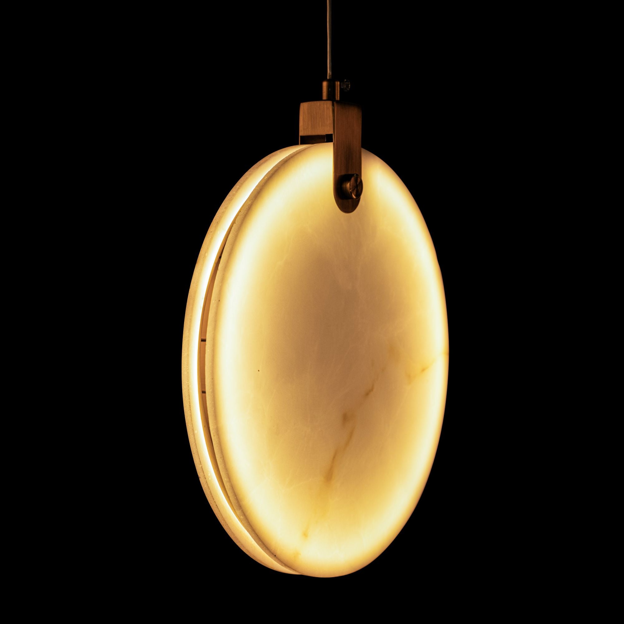 Round Canopy Marble Disc Pendant Light, Natural Alabaster Dining Table Lighting, Staircase Multi Chandelier, Organic Modern, Nordic Style, Custom Detail