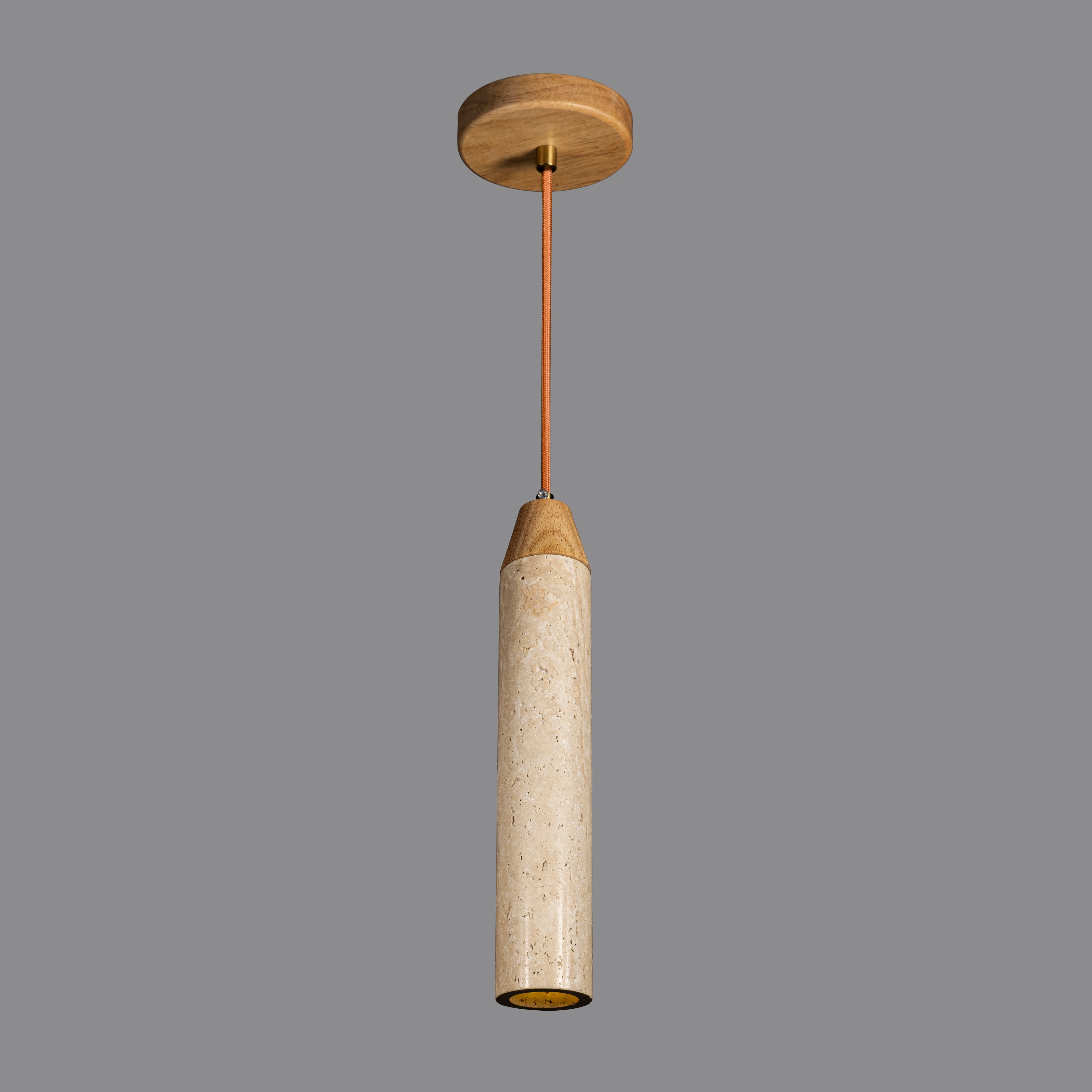 Custom Made Natural Marble Multi Light Pendant, Stone Pendant, Wabi Sabi, Nordic Style Home Decor, Cylinder, Cone, Rectangular, Wood Details