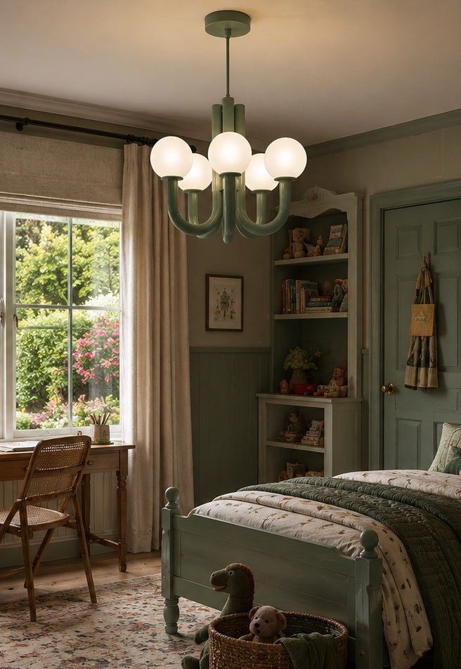 The Power of Palette: Why This Pastel Green Chandelier is the Ultimate Design Statement
