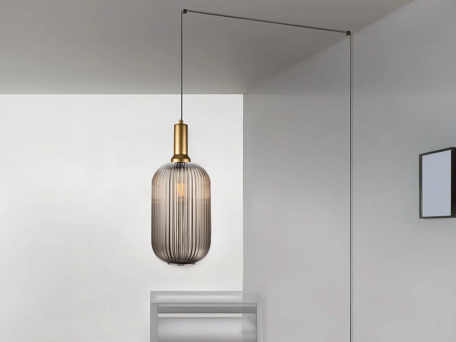 Plug In Pendant Light with Switch, Model XL
