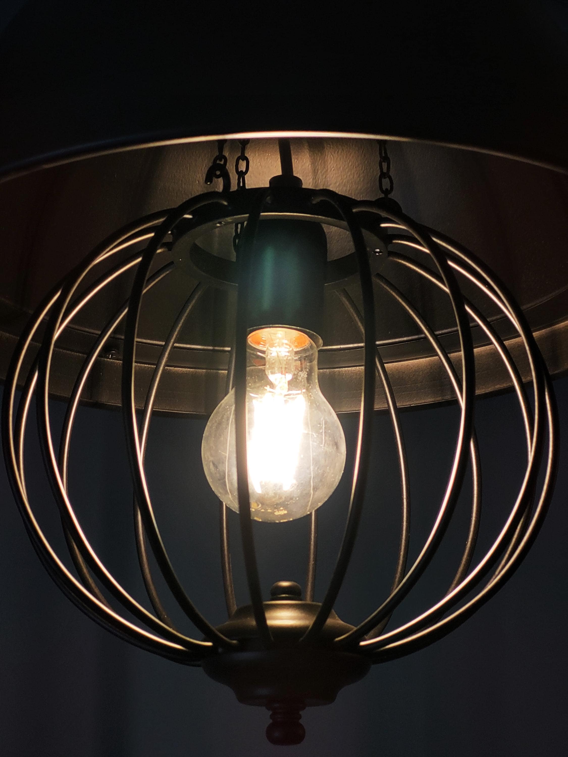 Industrial Cage Pendant Light