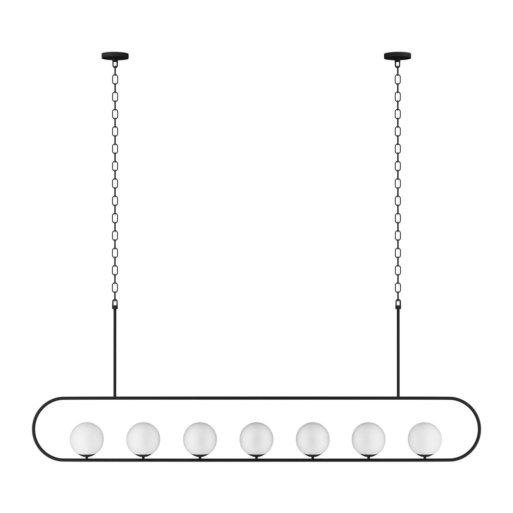 Modern Linear Chandelier: Custom Dining Table Lighting