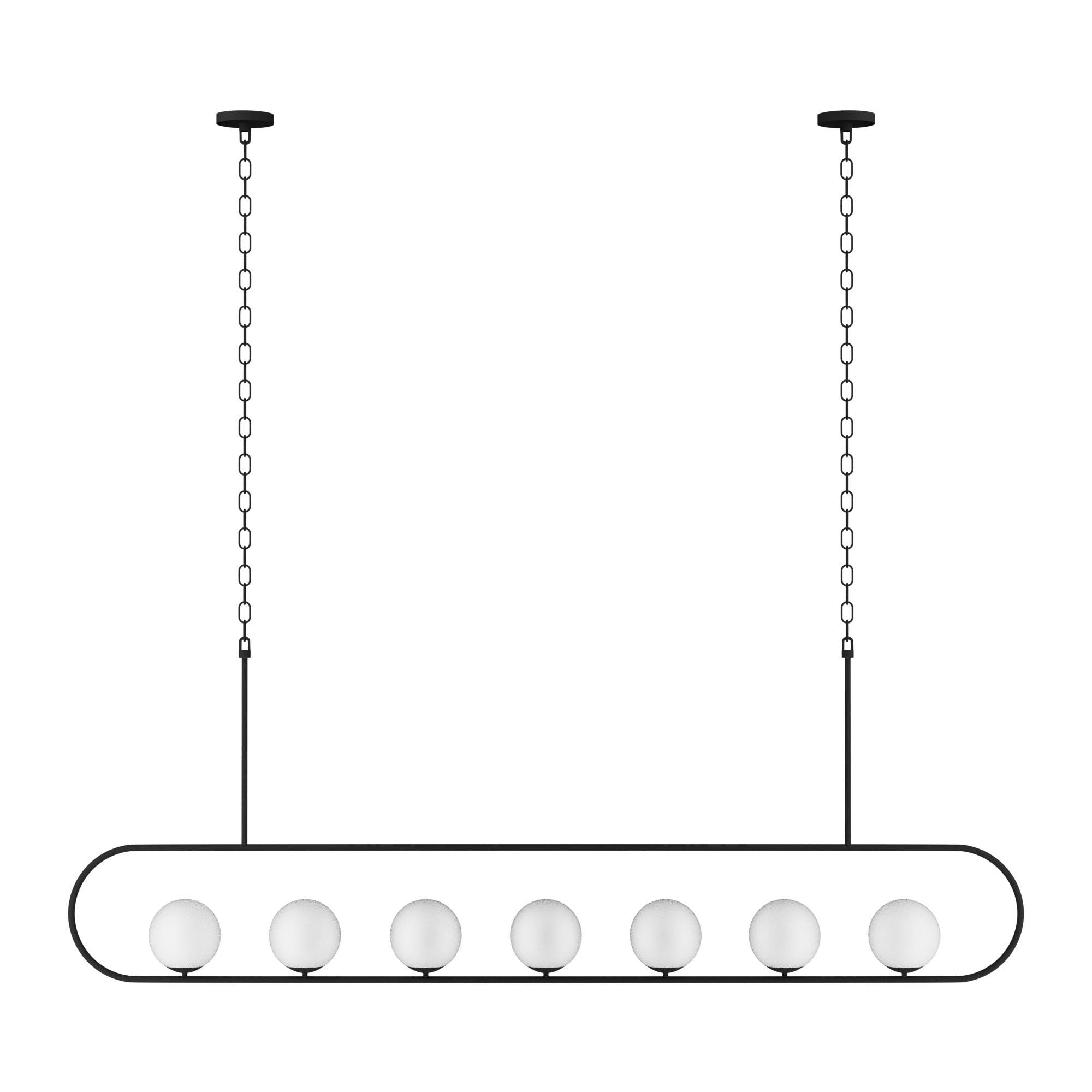 Modern Linear Chandelier: Custom Dining Table Lighting