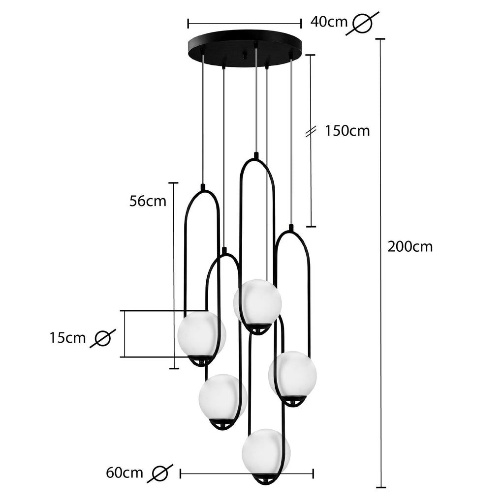 Custom Multi-Light Pendant: Stairwell Chandelier - High Ceiling Staircase Chandelier