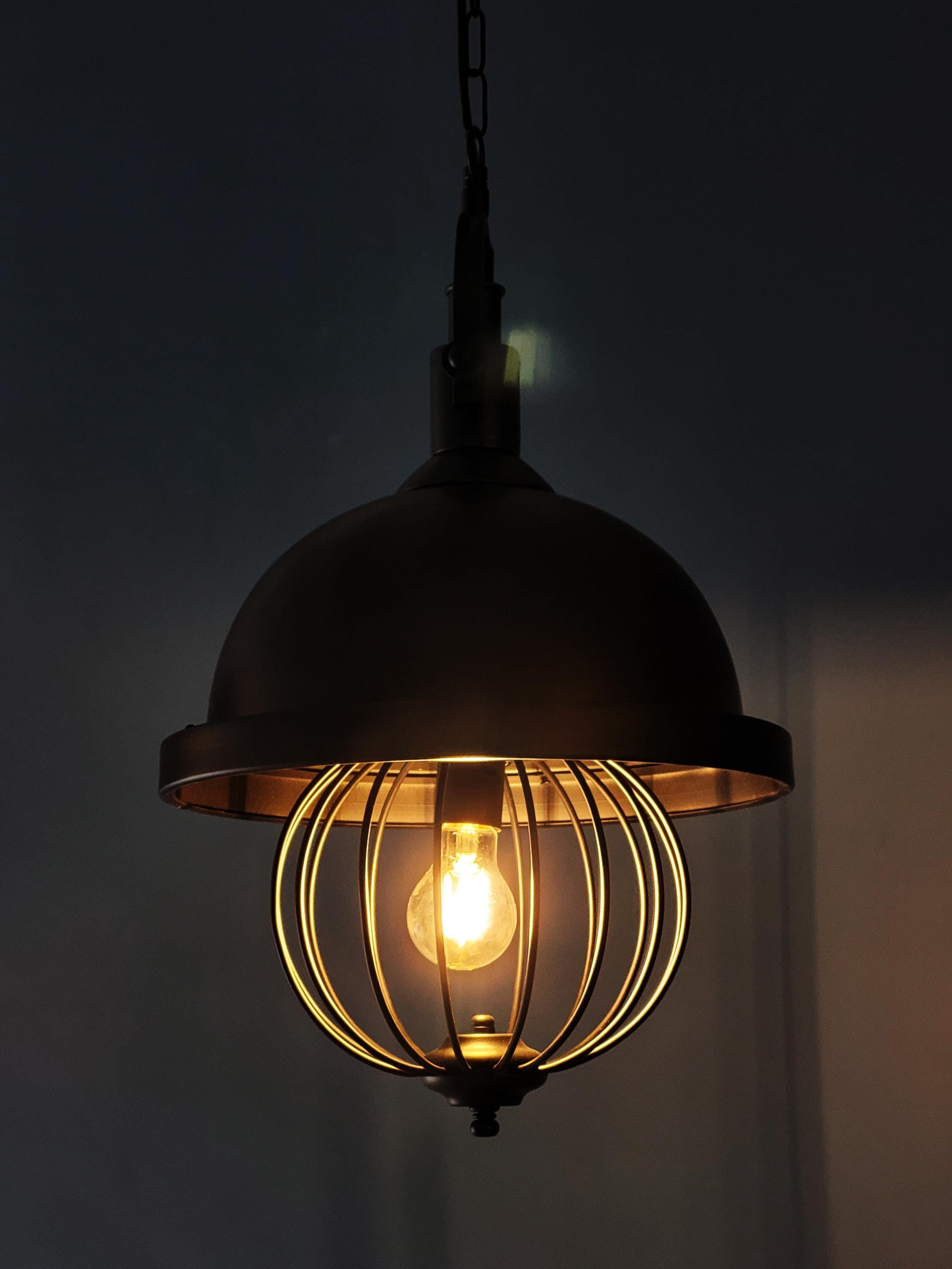 Industrial Cage Pendant Light
