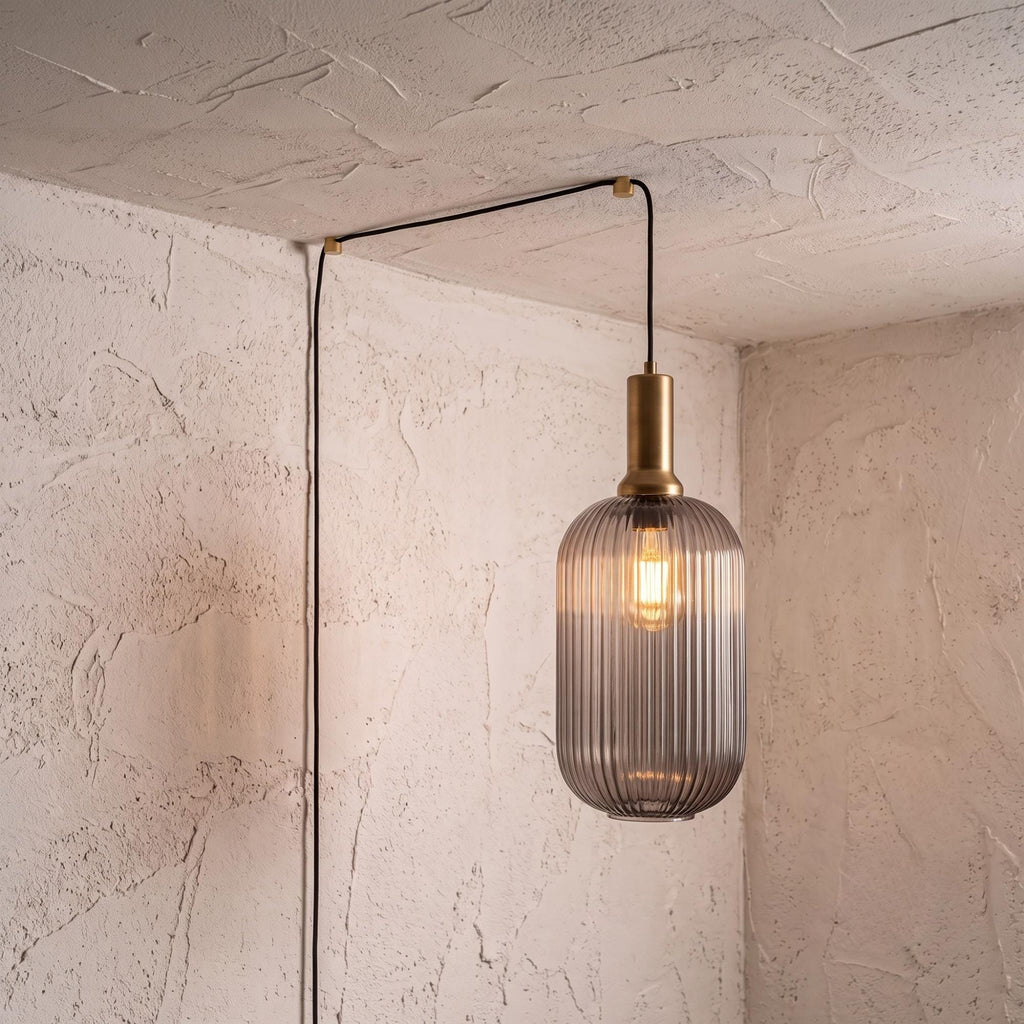 Custom Plug In Pendant Light with Switch, Model XL