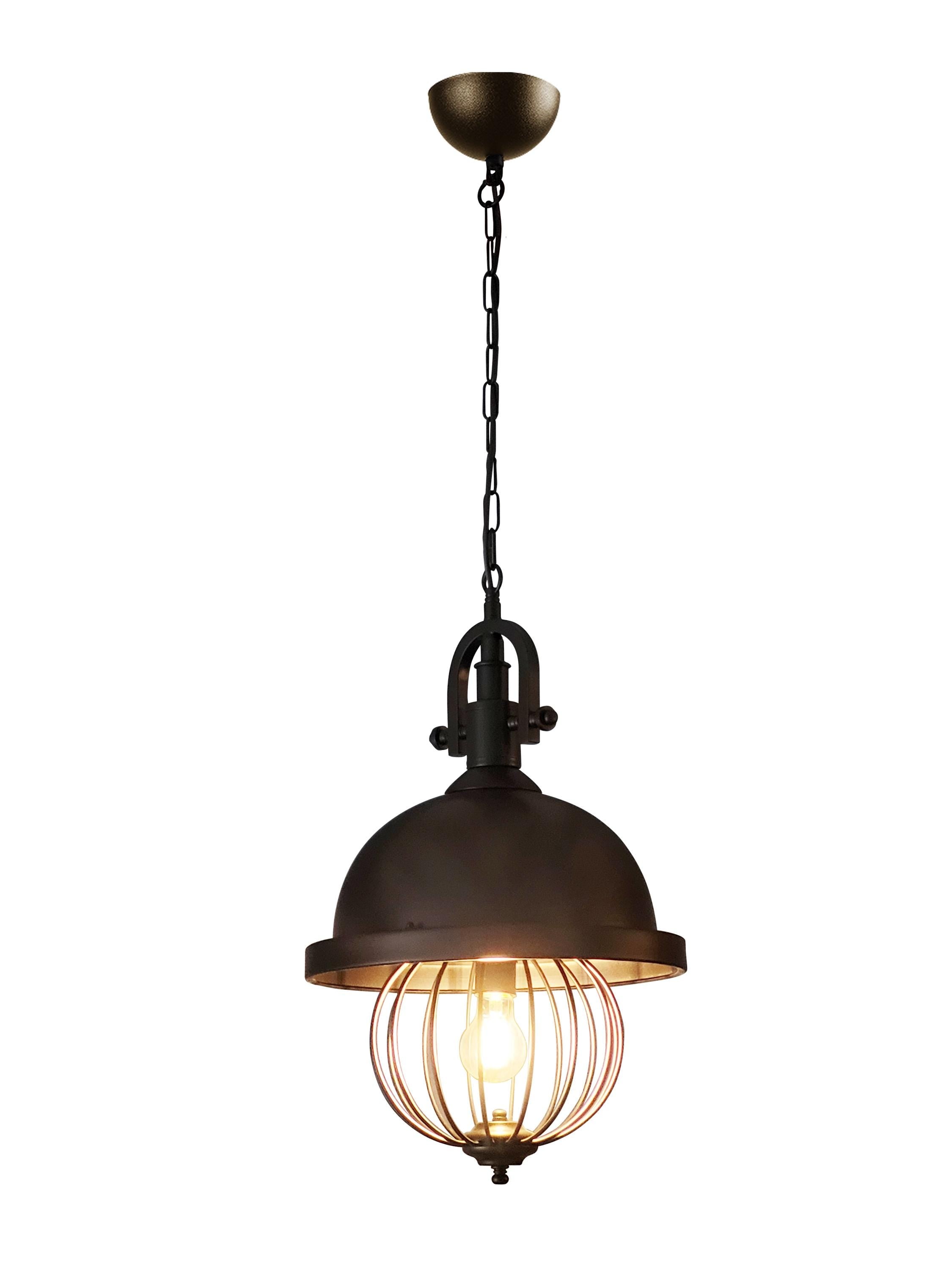 Industrial Cage Pendant Light