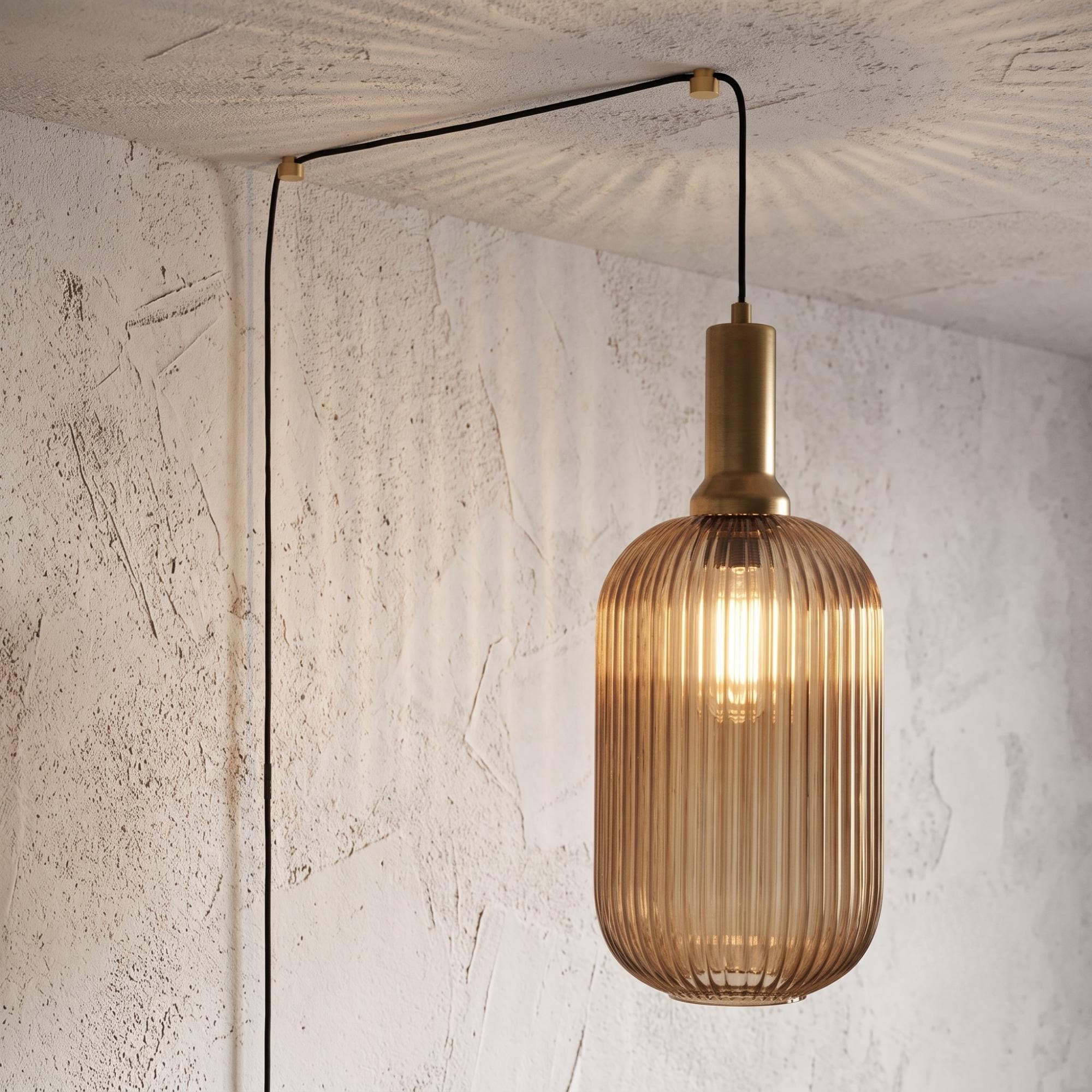Plug In Pendant Light with Switch, Model XL