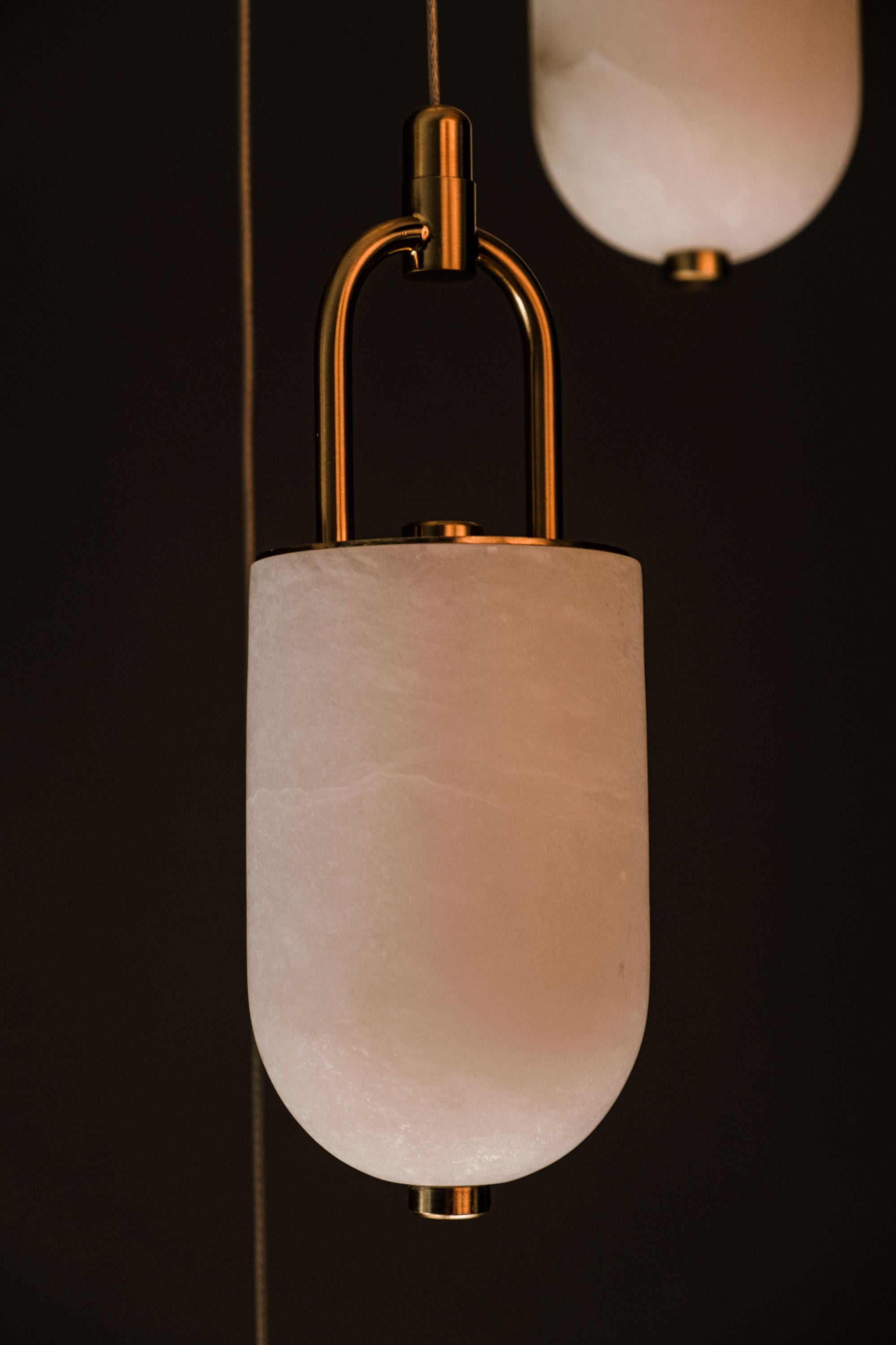 Luxurious Marble Pendant Light for Grand Foyer - Entryway - Stylish Stairwell Lighting, Modern Marble Pendant Light, Foyer & Entry Lighting