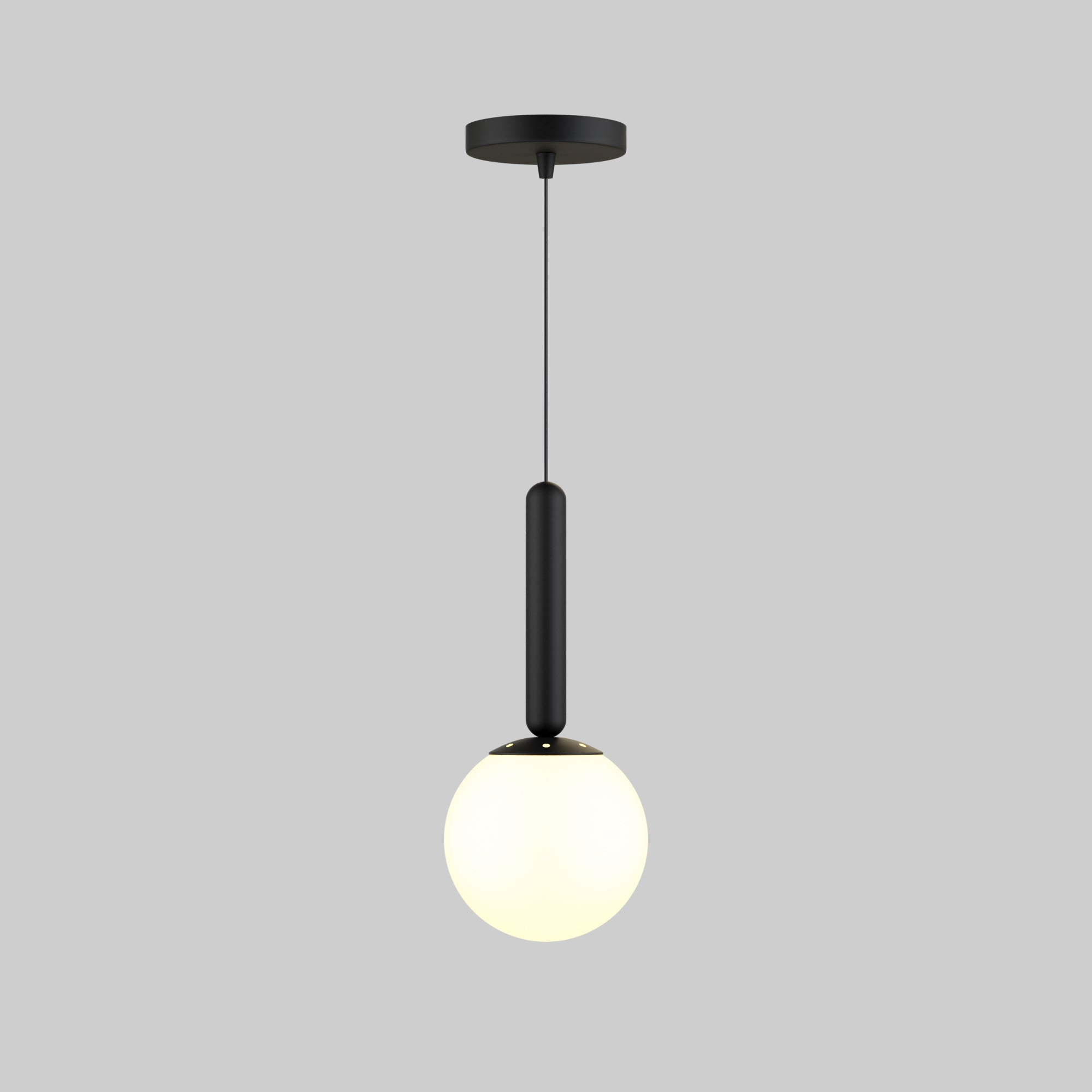 Mid Century Modern Globe Pendant Light: Linear Cluster Chandelier, Adjustable Length