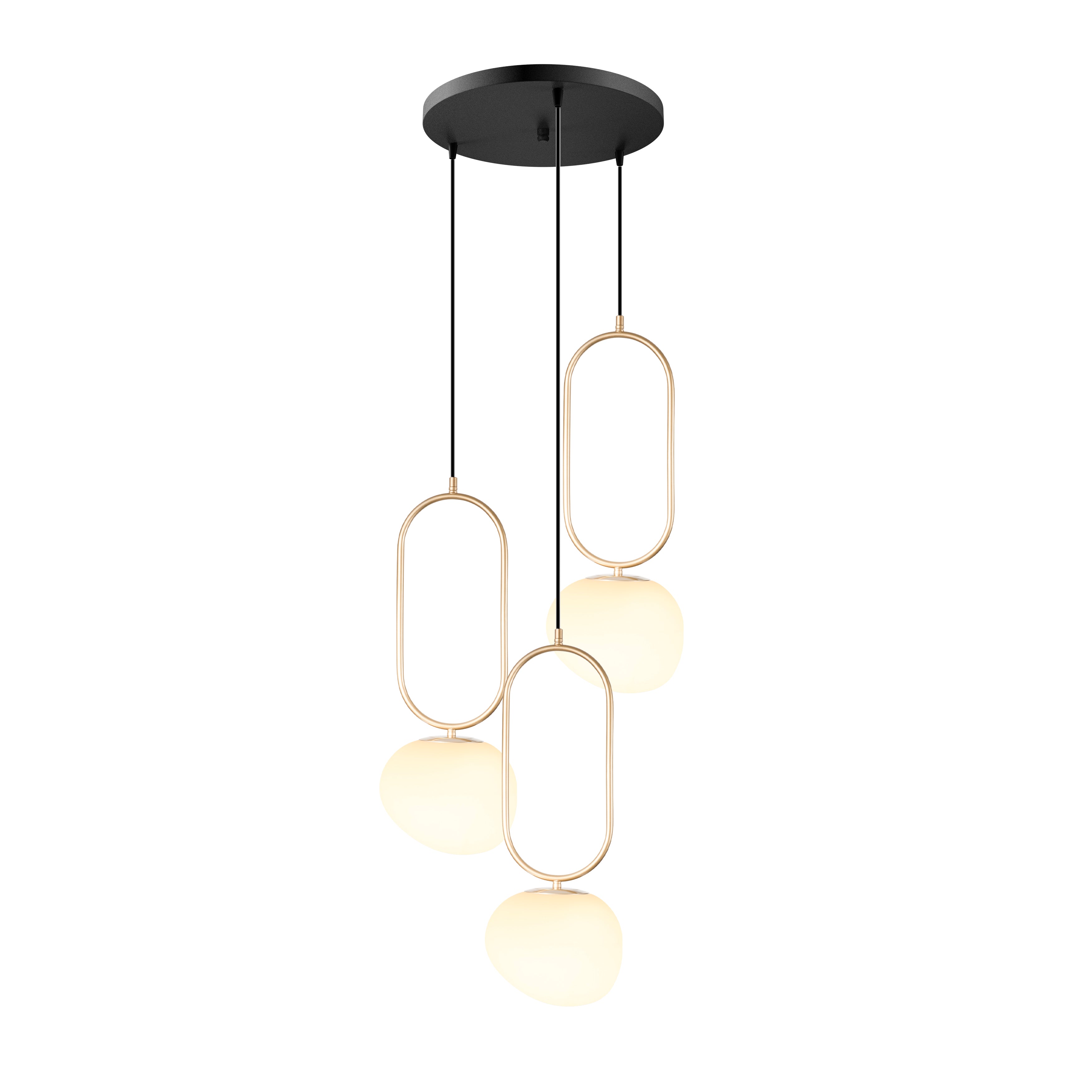 Asymmetrical Glass Globe Pendant Light: Mid-Century Modern Nordic Lighting