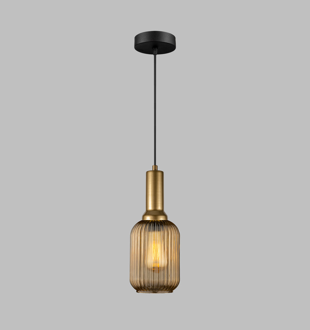Clear Ribbed Modern Glass Pendant Lighting, Custom Glass Pendant Lighting, Multi Lighting for Stairwell Long Chandelier