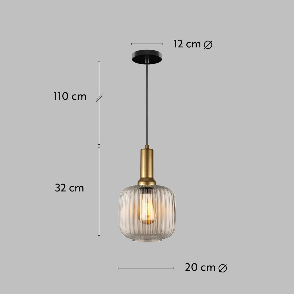 Clear Ribbed Glass Modern Pendant lighting, Custom Ribbed Clear Glass Pendant Lighting, Multi Lighting for Stairwell Long Chandelier