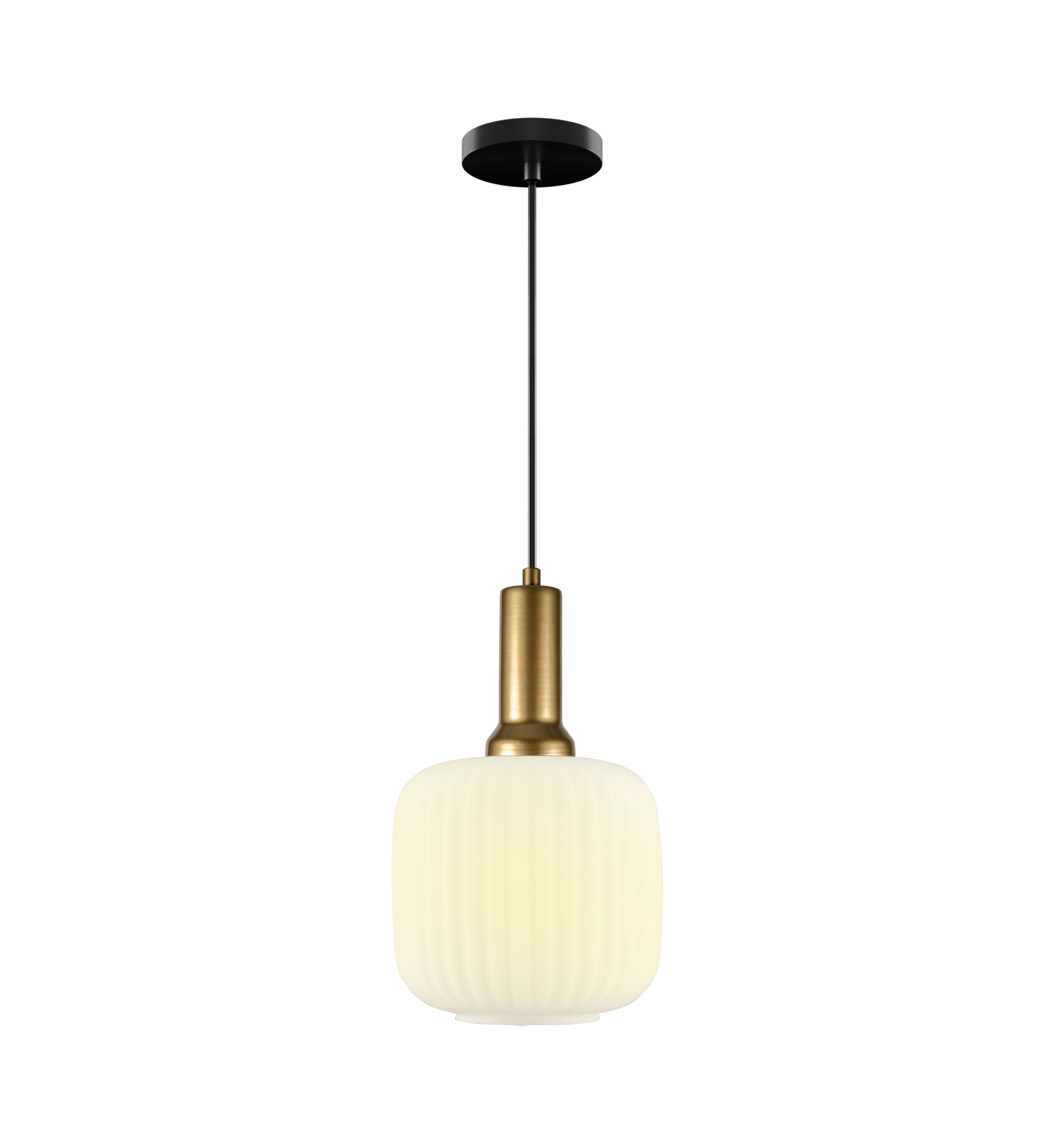Amber Ribbed Glass Modern Pendant lighting, Custom Glass Pendant Lighting, Multi Lighting for Stairwell Long Chandelier, Minimalist Pendant