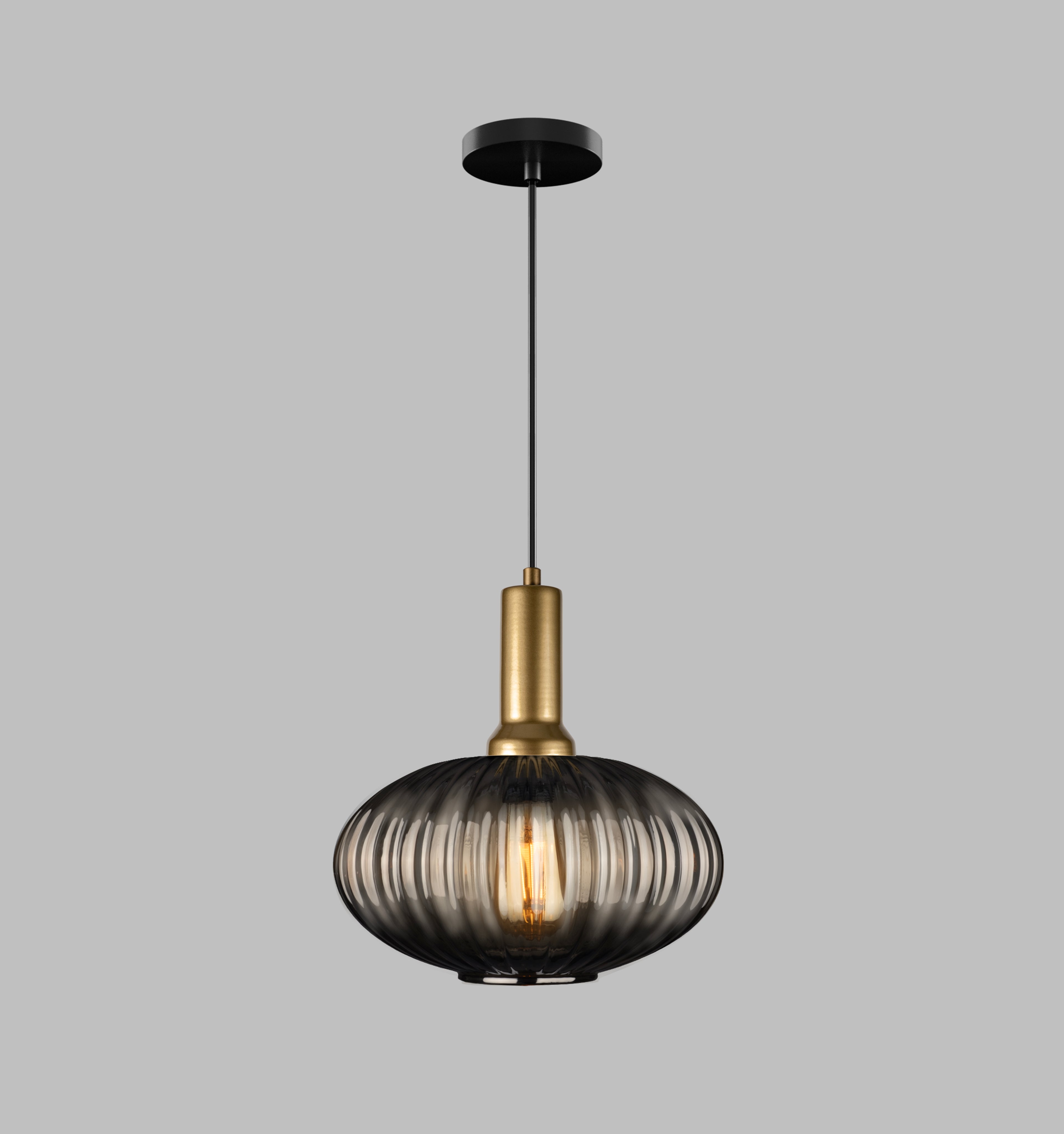 Amber Modern Glass Pendant Light, Custom Ribbed Glass Pendant Lighting, Multi Lighting for Stairwell Long Chandelier, Elegant Light Fixture