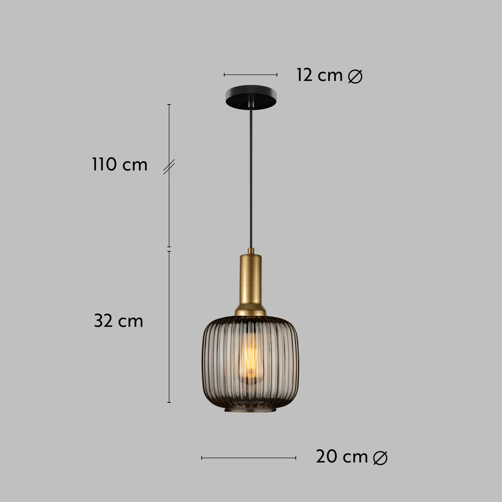 Clear Ribbed Glass Modern Pendant lighting, Custom Ribbed Clear Glass Pendant Lighting, Multi Lighting for Stairwell Long Chandelier