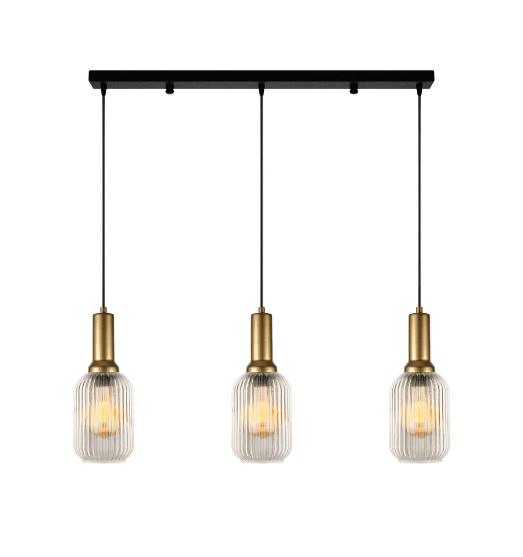 Soft Pendant Light, Ribbed Modern White Glass, Custom Cylinder Glass Color Fixture, Elegant Multi Light for Stairwell Long Chandelier
