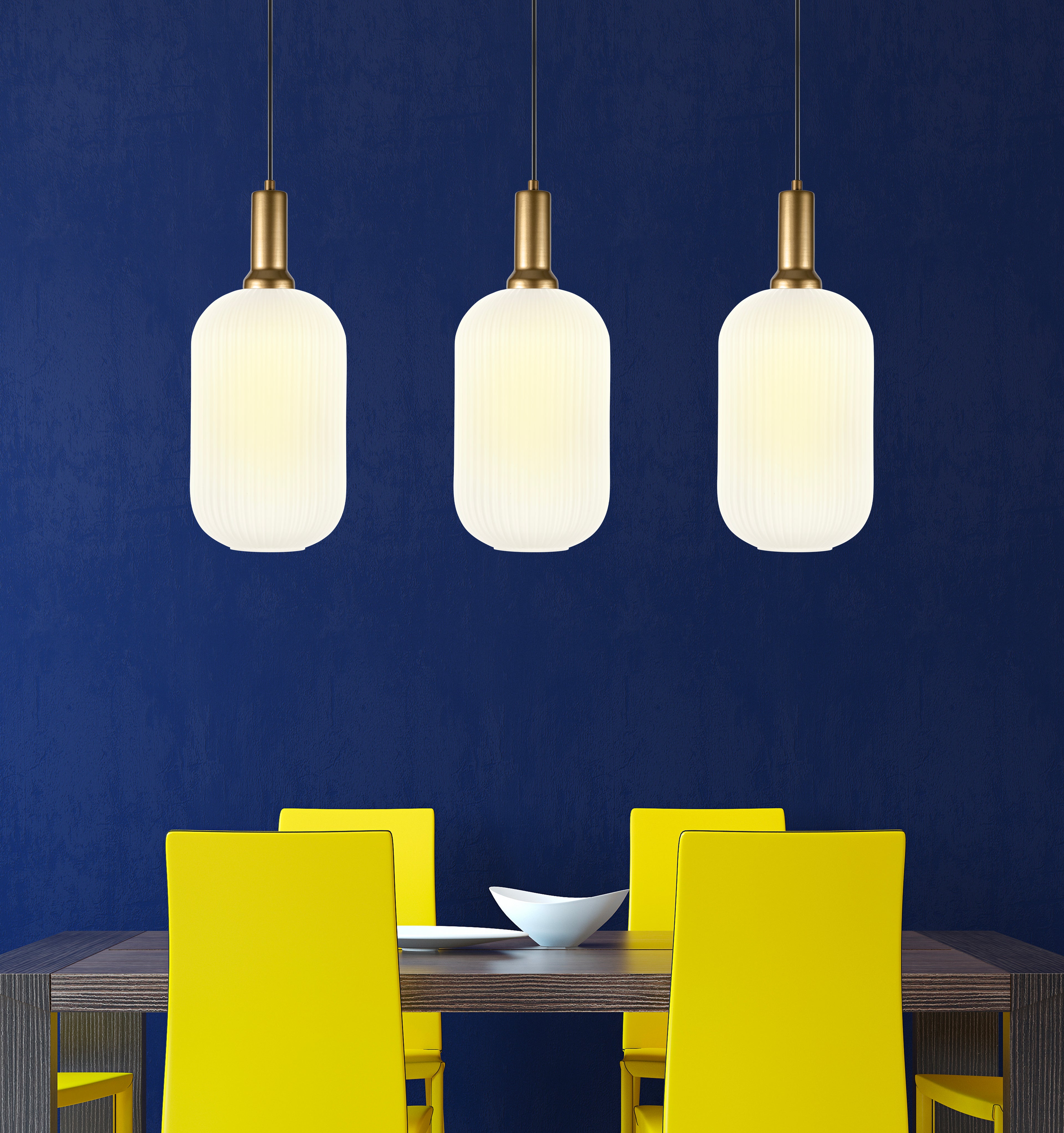 Custom Linear Pendant Lighting with Smoke Glass, Adjustable Cable Lengths and Canopy Sizes for Interior Design Projects