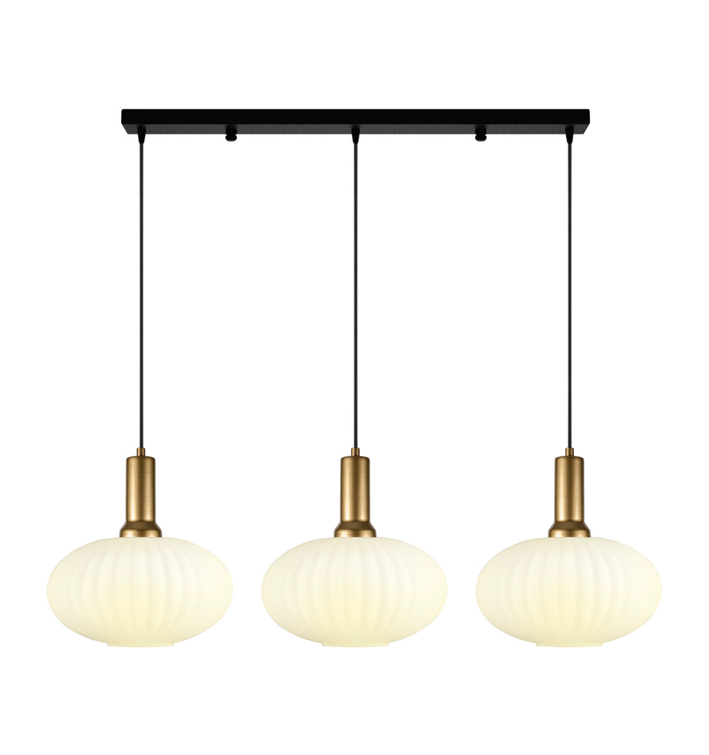Amber Modern Glass Pendant Light, Custom Ribbed Glass Pendant Lighting, Multi Lighting for Stairwell Long Chandelier, Elegant Light Fixture