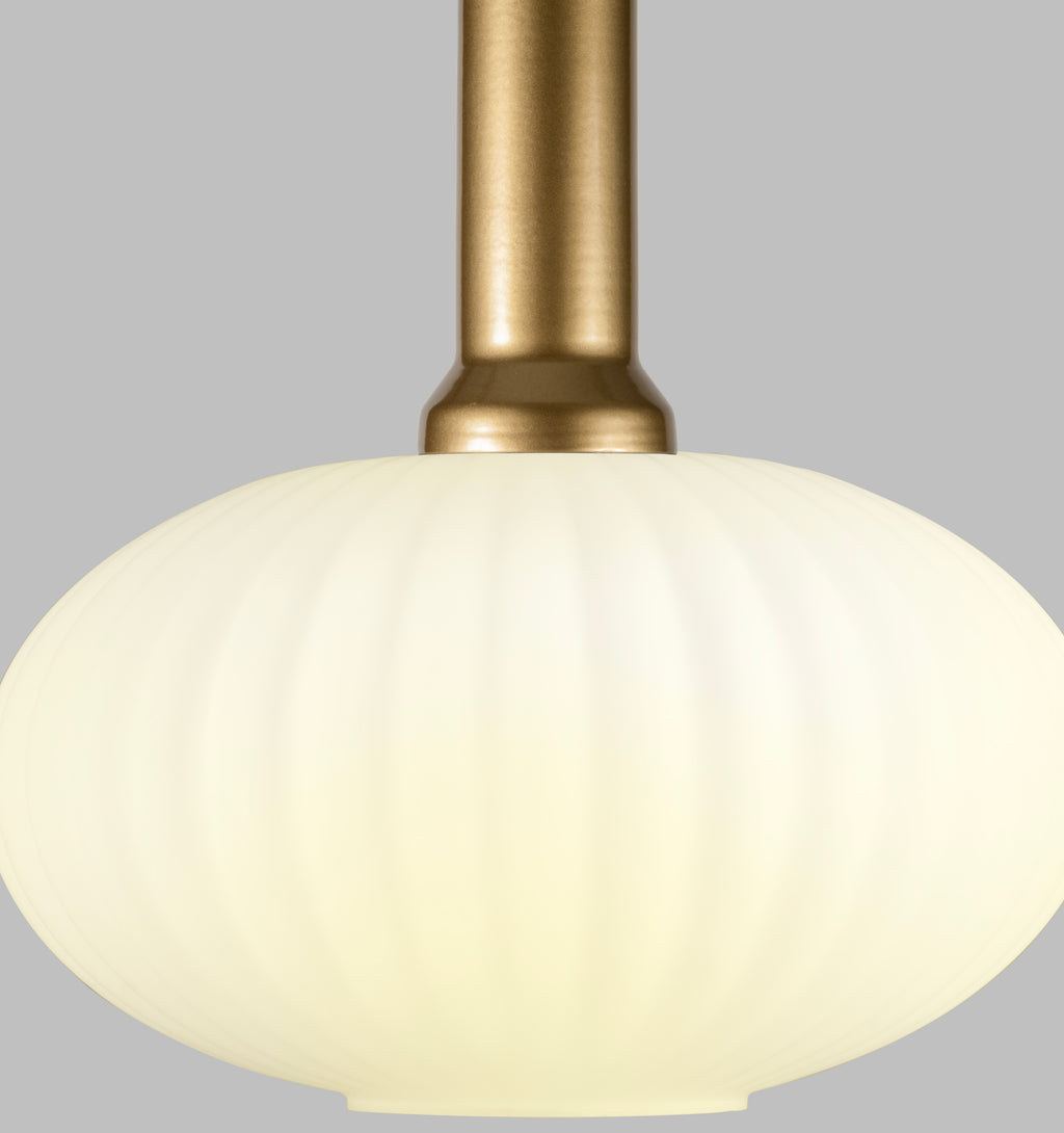 Amber Modern Glass Pendant Light, Custom Ribbed Glass Pendant Lighting, Multi Lighting for Stairwell Long Chandelier, Elegant Light Fixture