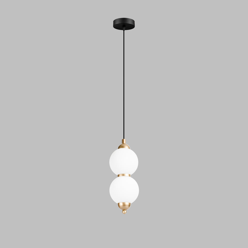 Custom Modern Linear Canopy LED Chandelier for Dining Table or Kitchen Island, Minimalist Opal Globe Pendant Light, Contemporary Linear Globe Light