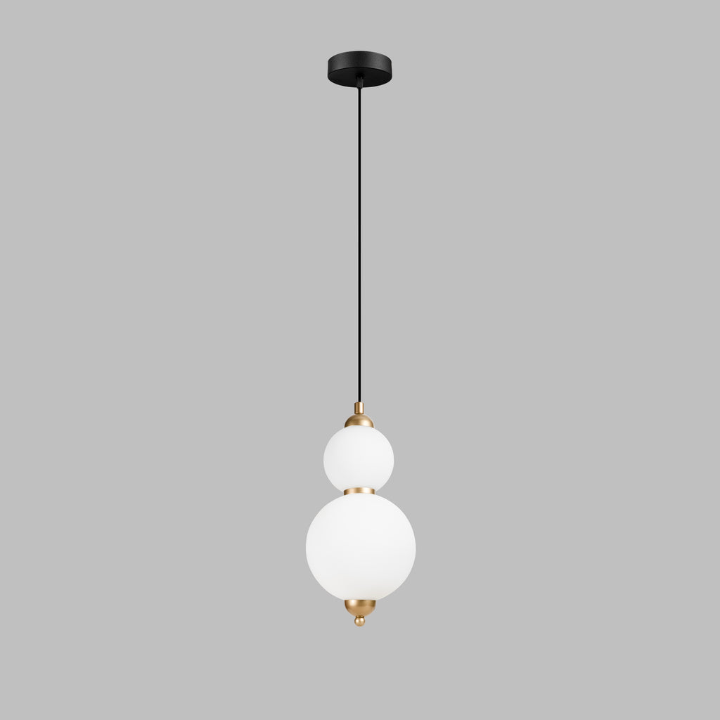 Custom Modern Linear Canopy LED Chandelier for Dining Table or Kitchen Island, Minimalist Opal Globe Pendant Light, Contemporary Linear Globe Light