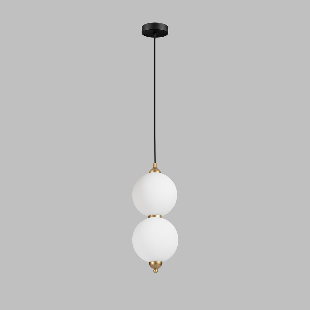 Custom Modern Linear Canopy LED Chandelier for Dining Table or Kitchen Island, Minimalist Opal Globe Pendant Light, Contemporary Linear Globe Light