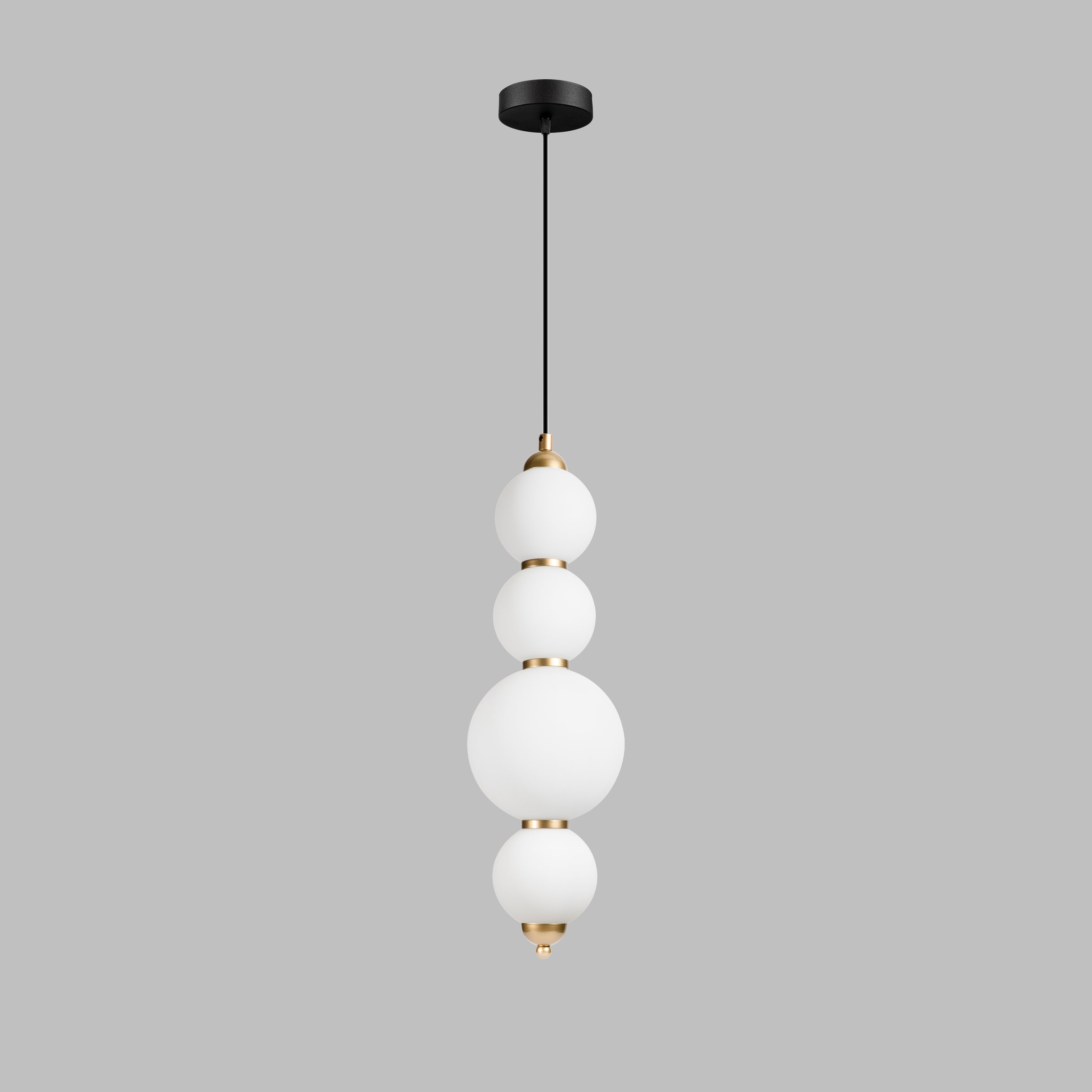 Custom Modern Linear Canopy LED Chandelier for Dining Table or Kitchen Island, Minimalist Opal Globe Pendant Light, Contemporary Linear Globe Light