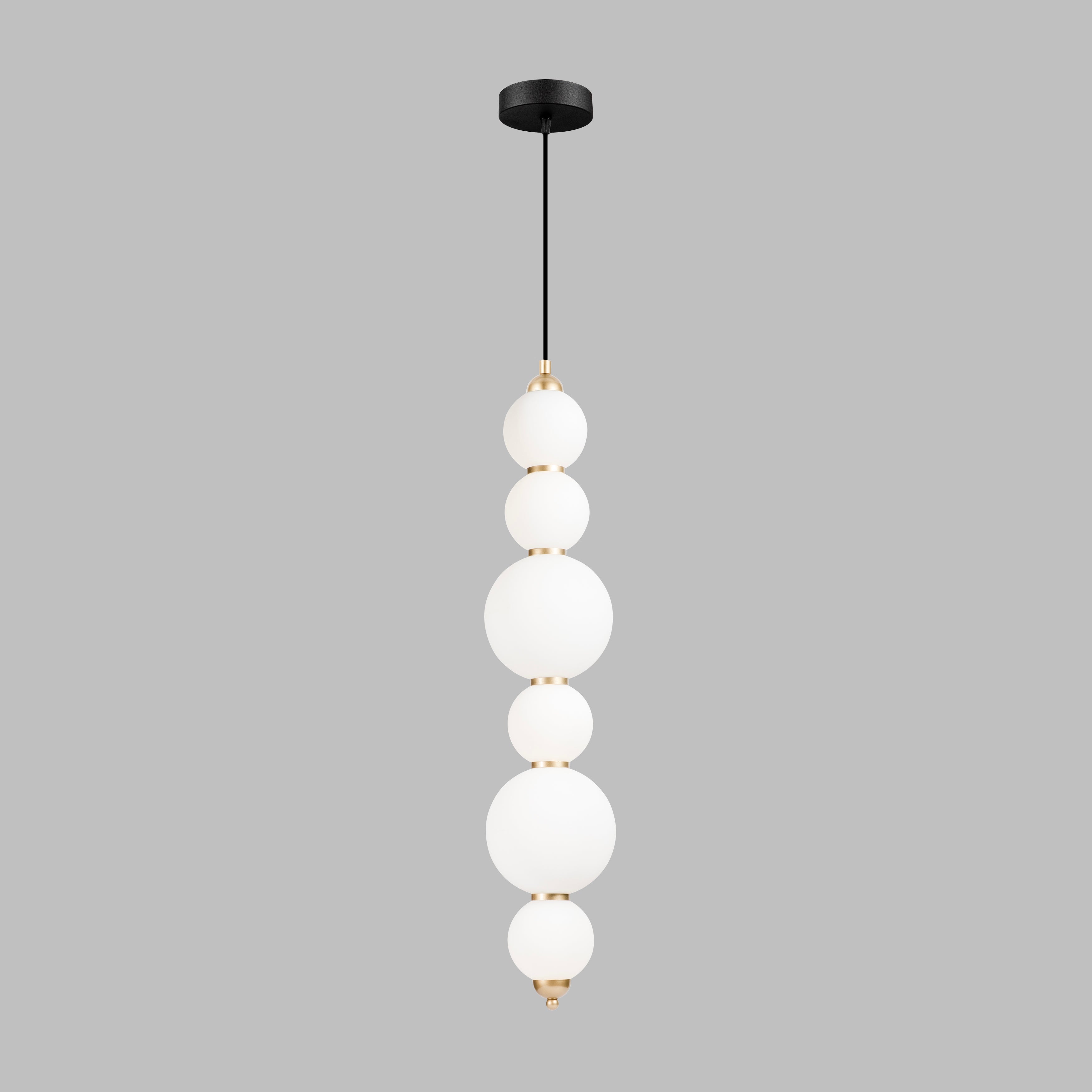 Custom Modern Linear Canopy LED Chandelier for Dining Table or Kitchen Island, Minimalist Opal Globe Pendant Light, Contemporary Linear Globe Light
