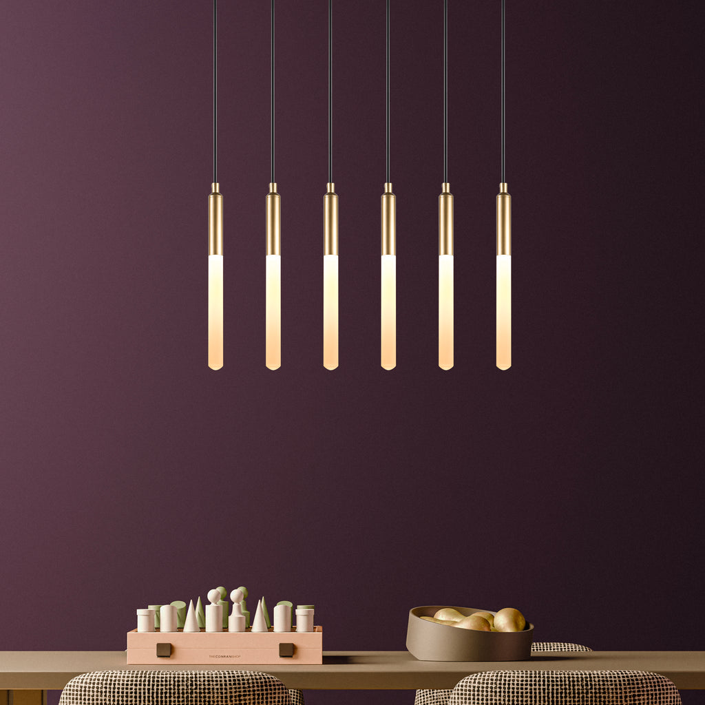Round Canopy Custom LED Tube Modern Multi Pendant Light for Staircase, Stairwell Chandelier, Slim Tube Pendant Light, 3 Story Pendant Light, Light Fixture